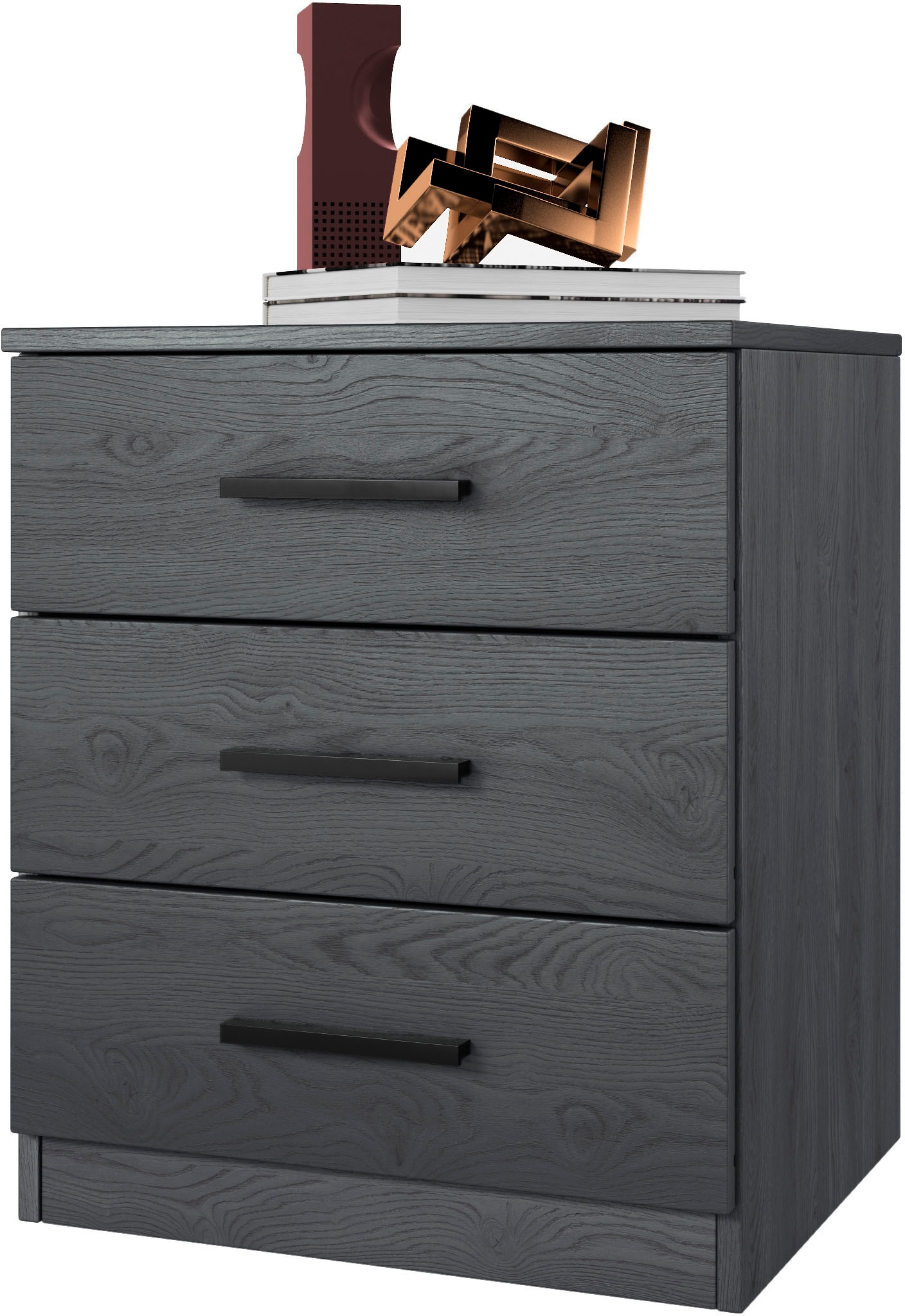 INOSIGN Nachtkommode »Galaxy Breite 46 cm, moderner Nachtschrank«, Nachttisch, Nachtkonsole mit 3 Schubladen