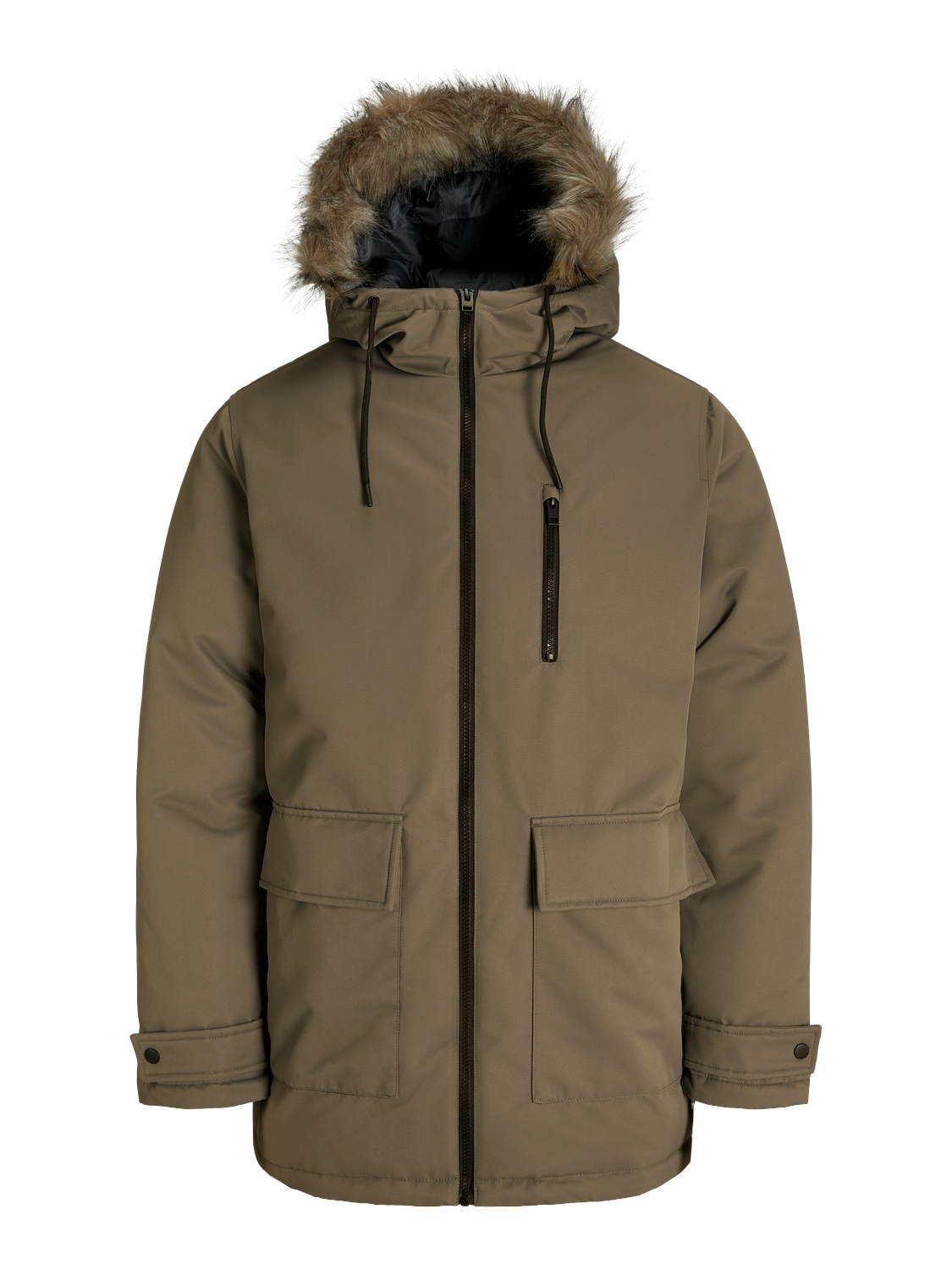 Jack & Jones Parka "JJCHARLIE DETACHABLE FAUX FUR PARKA" mit Kapuze günstig online kaufen