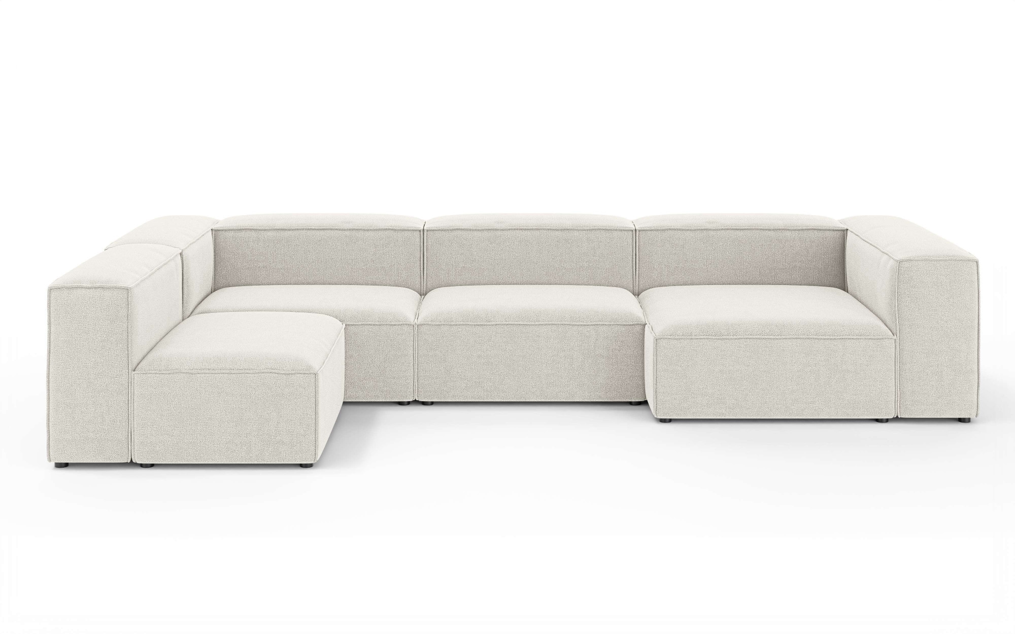 INOSIGN Wohnlandschaft »HAILY U-Form mit Ottomane links/rechts, Maße B/T/H: 360/200/72 cm«, als Modul oder separat verwendbar, für individuelle Zusammenstellung