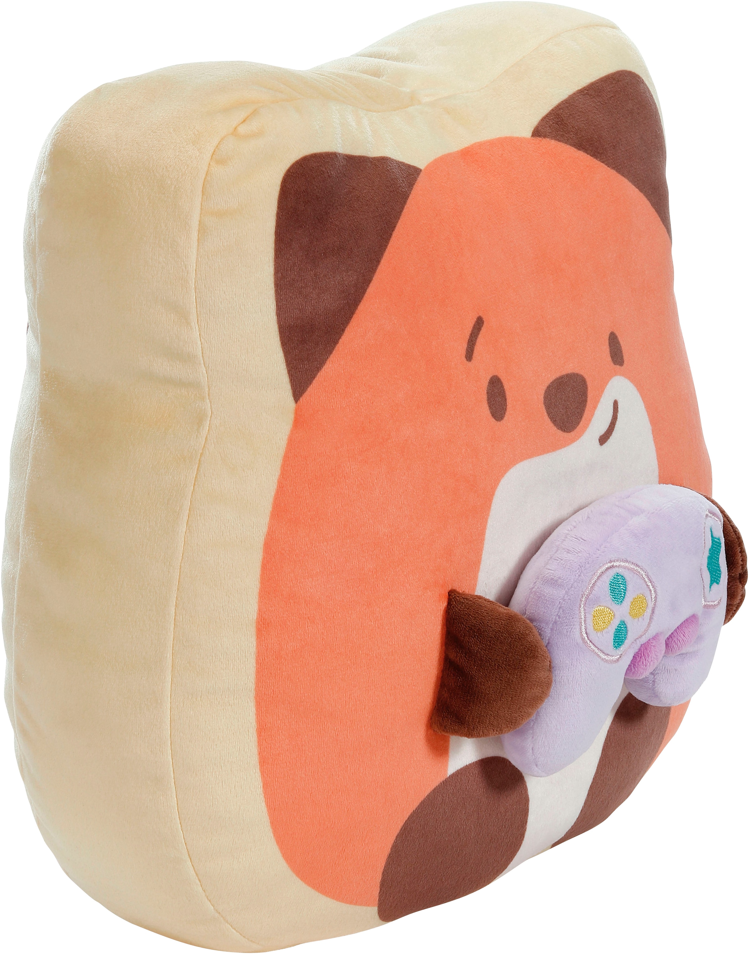 Nici Kuscheltier »mymochi, Fuchs Geeks mit Spielkonsole 35x33x12 cm«, enthält recyceltes Material (Global Recycled Standard)