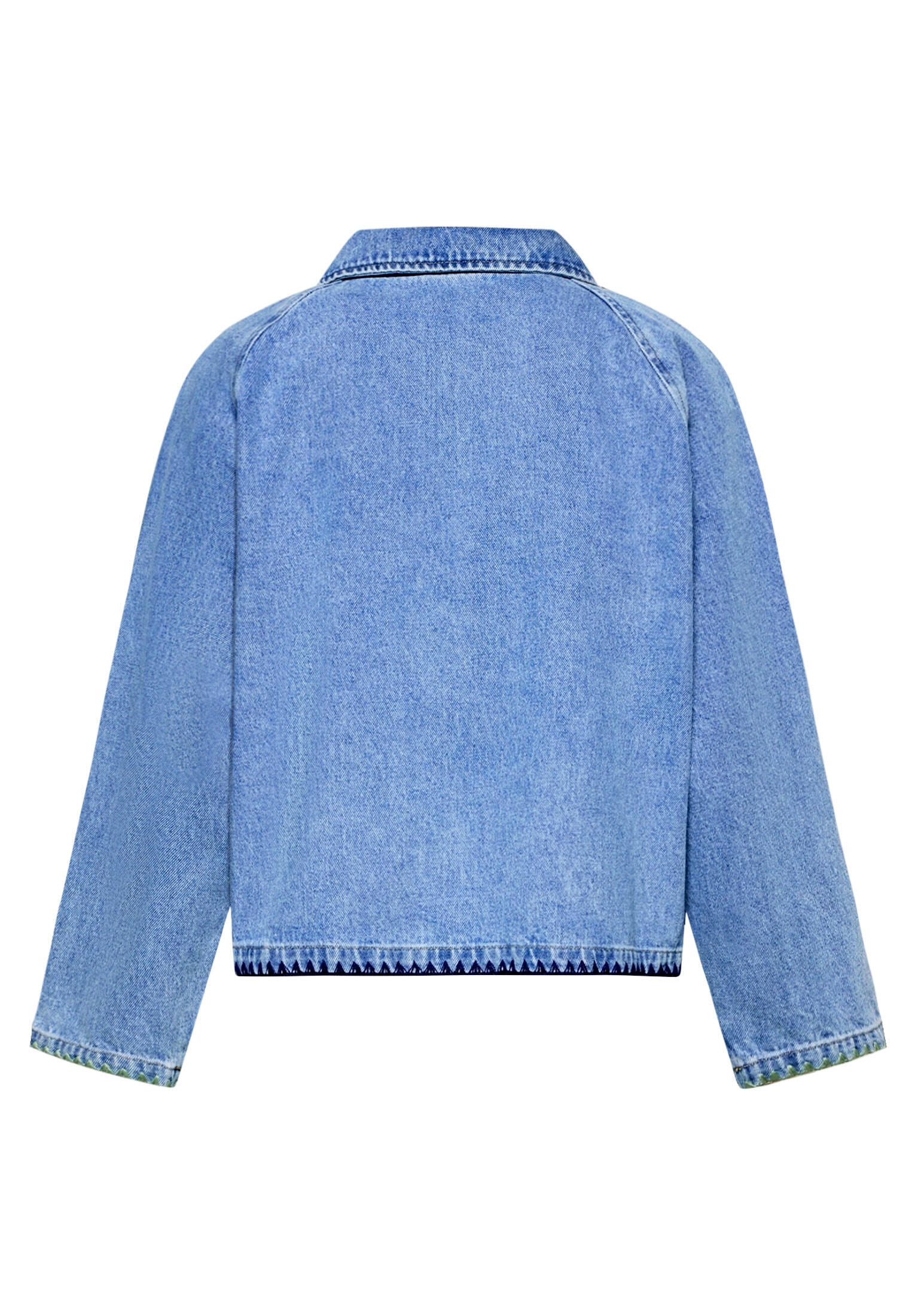 Amber & June Jeansjacke »Damen mit aufgesetzten Taschen«