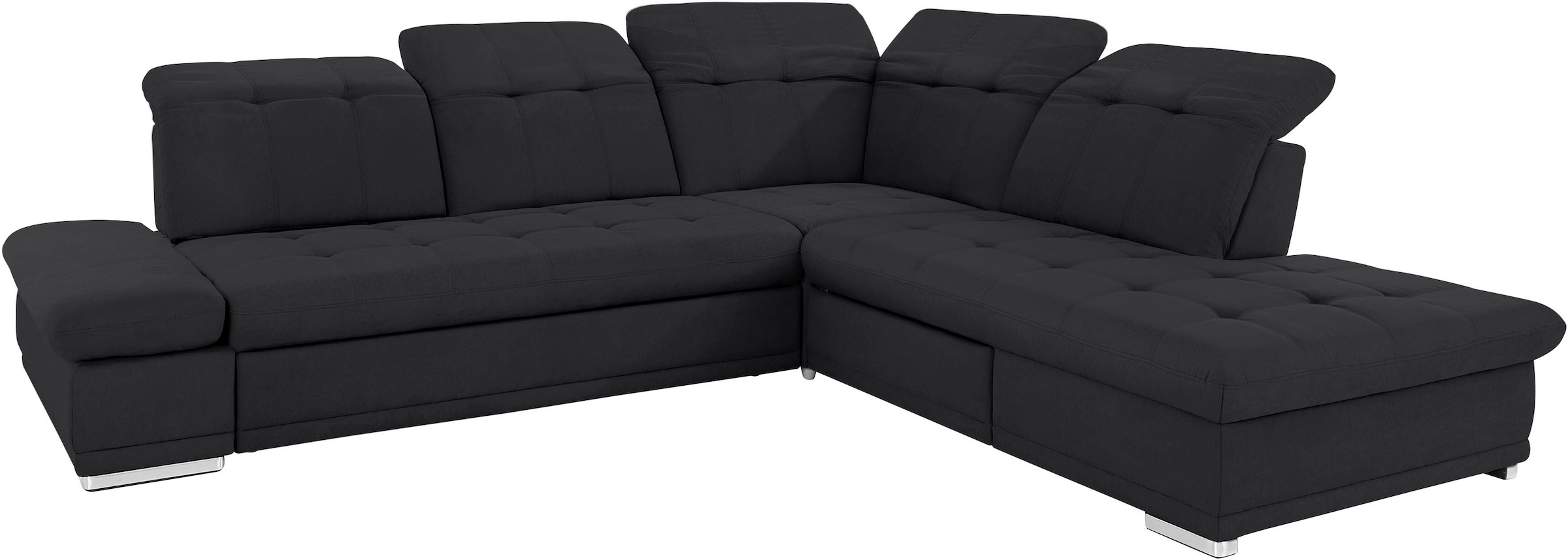 COTTA Ecksofa »Holiday L-Form mit Sitztiefen-, Armteil- und Kopfteilverstellung«, wahlweise mit Bettfunktion & Bettkasten