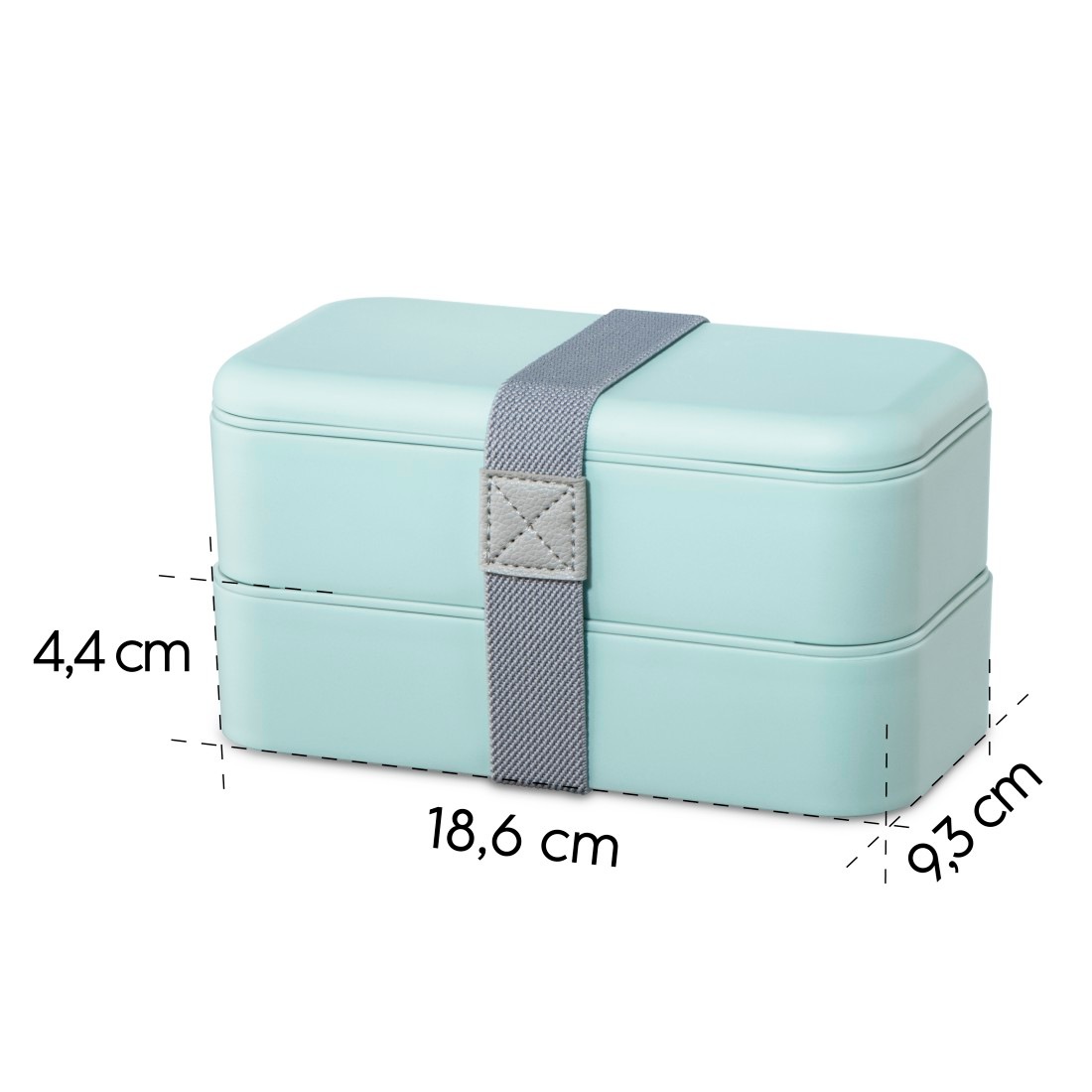 Xavax Lunchbox »Lunchbox 2er Set (stapelbar, je Bento Lunch Box 500 ml, auslaufsicher)«, (5 tlg.)