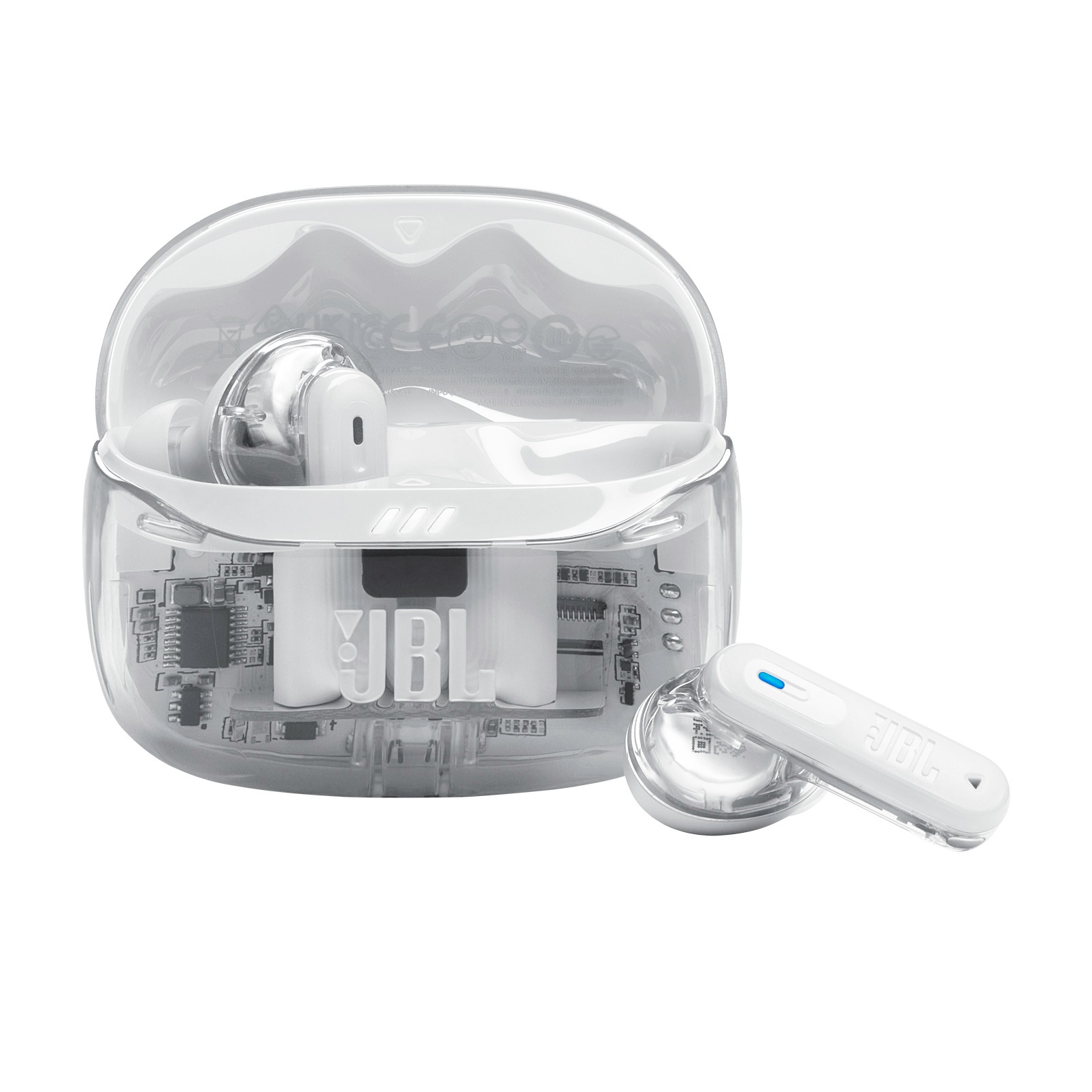 JBL wireless In-Ear-Kopfhörer "TUNE BEAM 2", B:3,2cm H:16cm T:10cm, weiß, Kopfhörer