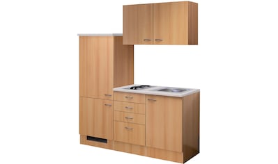Flex-Well Küche »Nano«, Gesamtbreite 160 cm, mit Einbau-Kühlschrank, Kochfeld und... kaufen