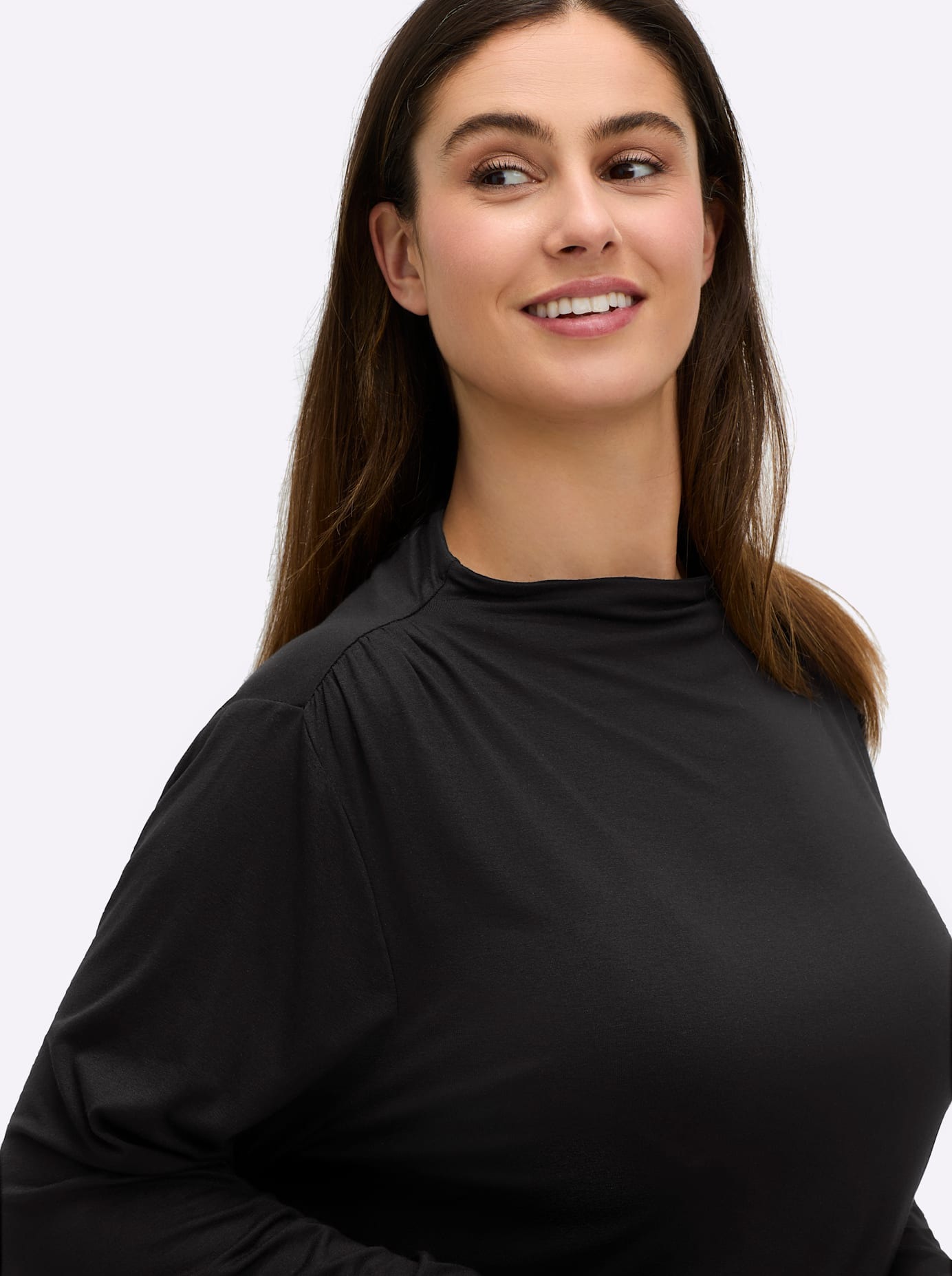 Sheego Langarmshirt »Langarm-Shirt«, (1 tlg.)