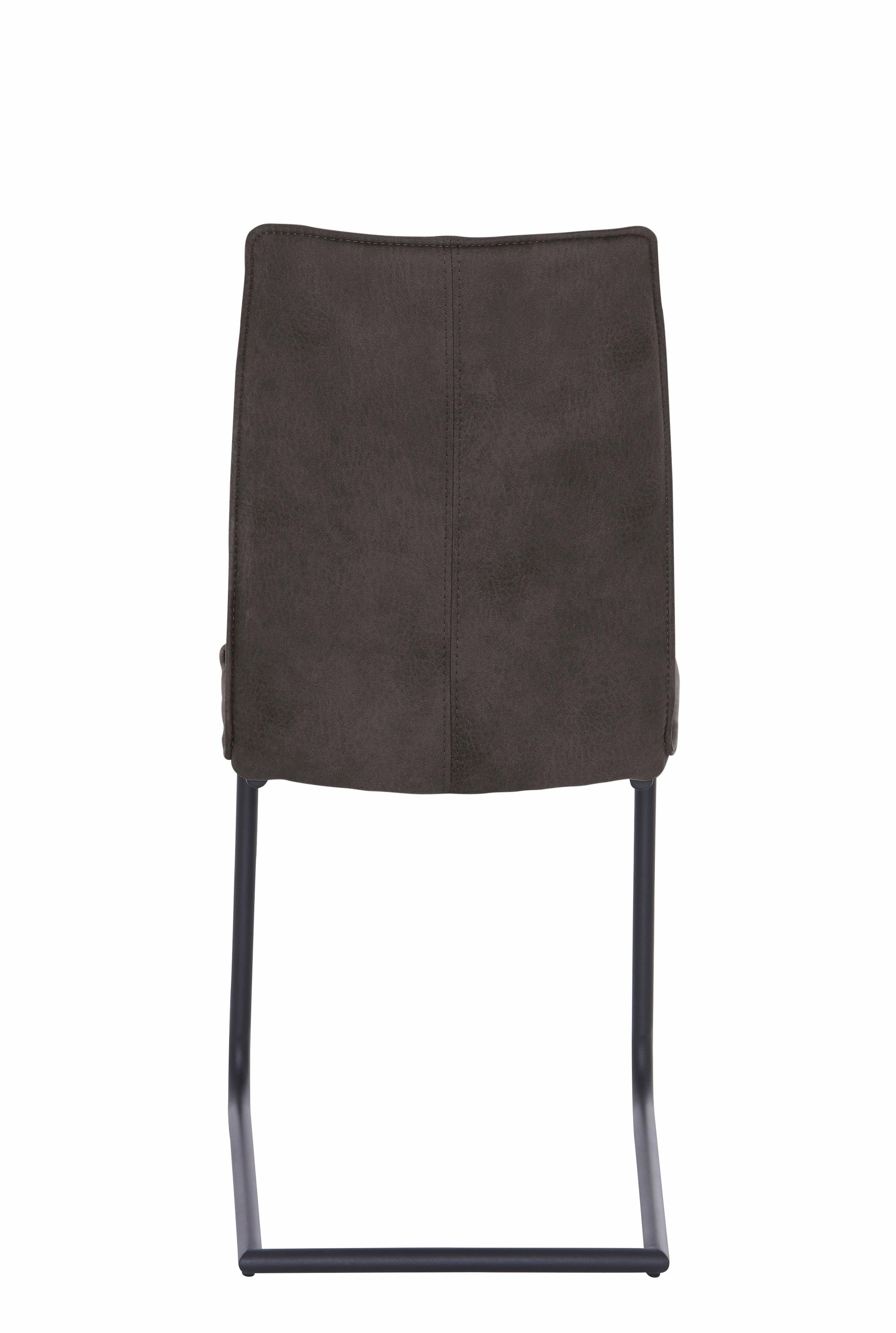 NIEHOFF SITZMÖBEL Freischwinger »Capri«, (Set), 2 St., Microfaser ABERDEEN, Gestell aus Eisen, Bezug in Microfaser oder Leder