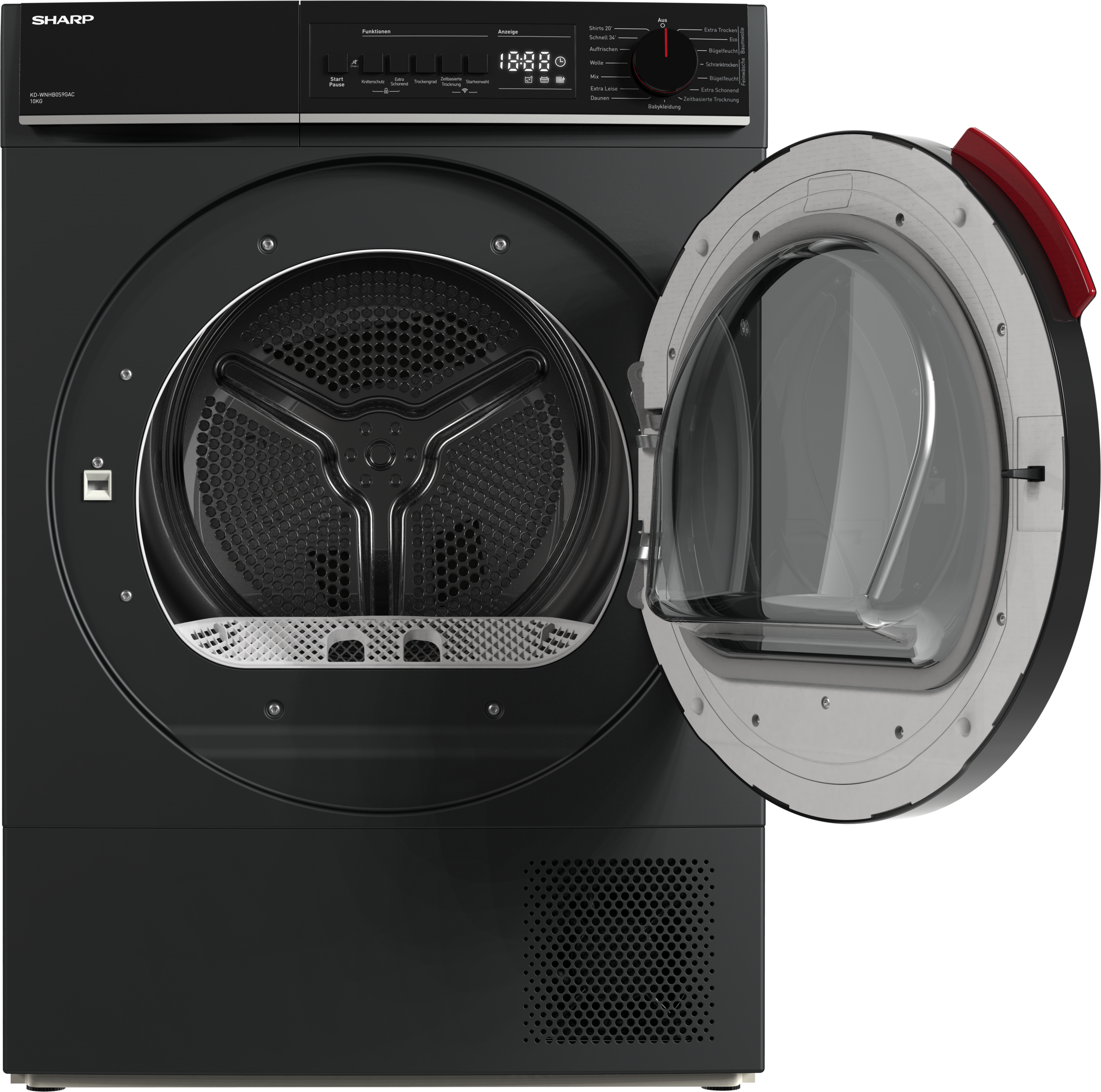 Sharp Wärmepumpentrockner "KD-WNHB0S9GAC-DE" 10kg / +WIFI / EEK C / 2 Taste günstig online kaufen