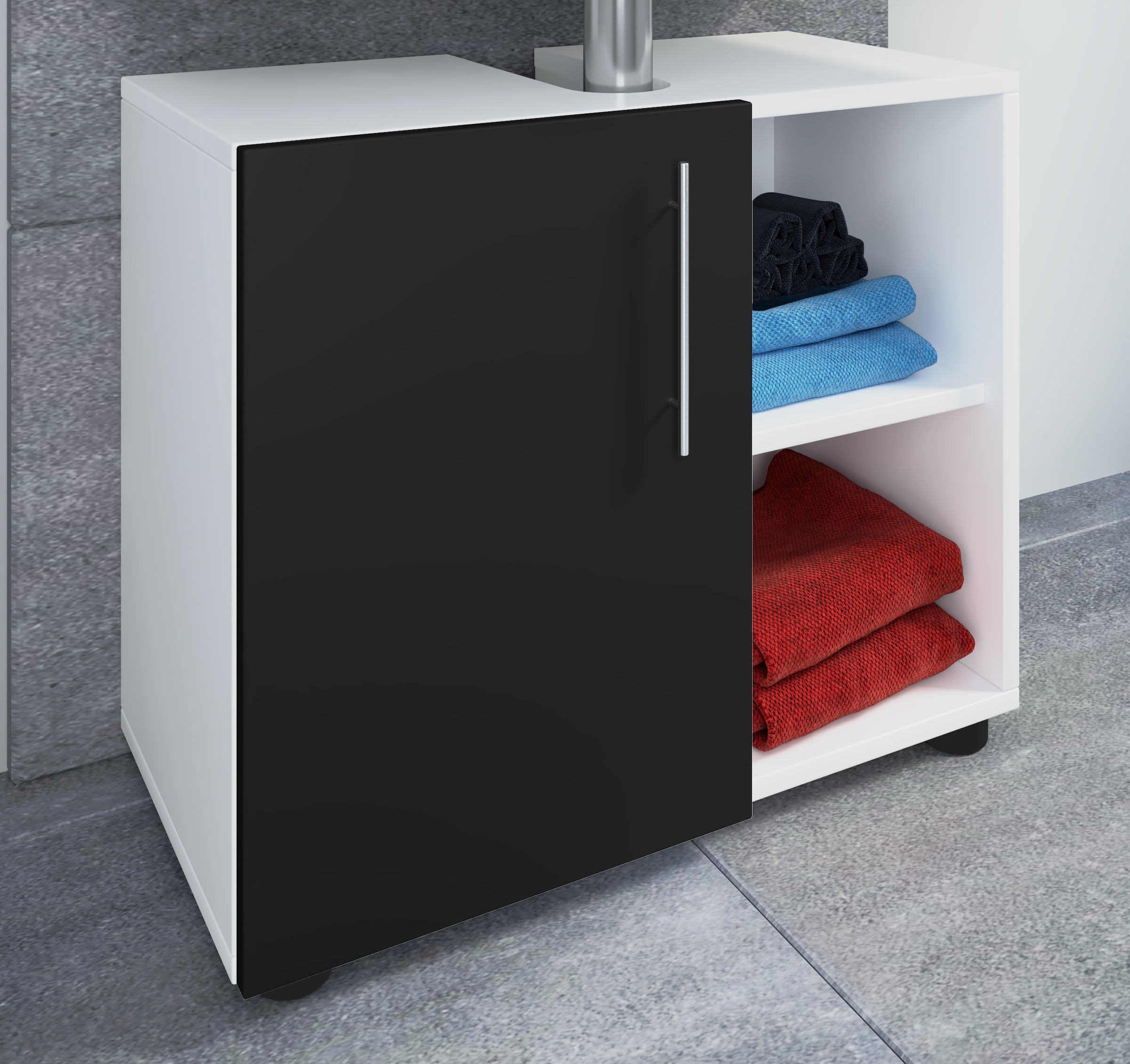 VCM Waschbeckenschrank »Holz Badmöbel Badunterschrank Flandu lll Drehtür«