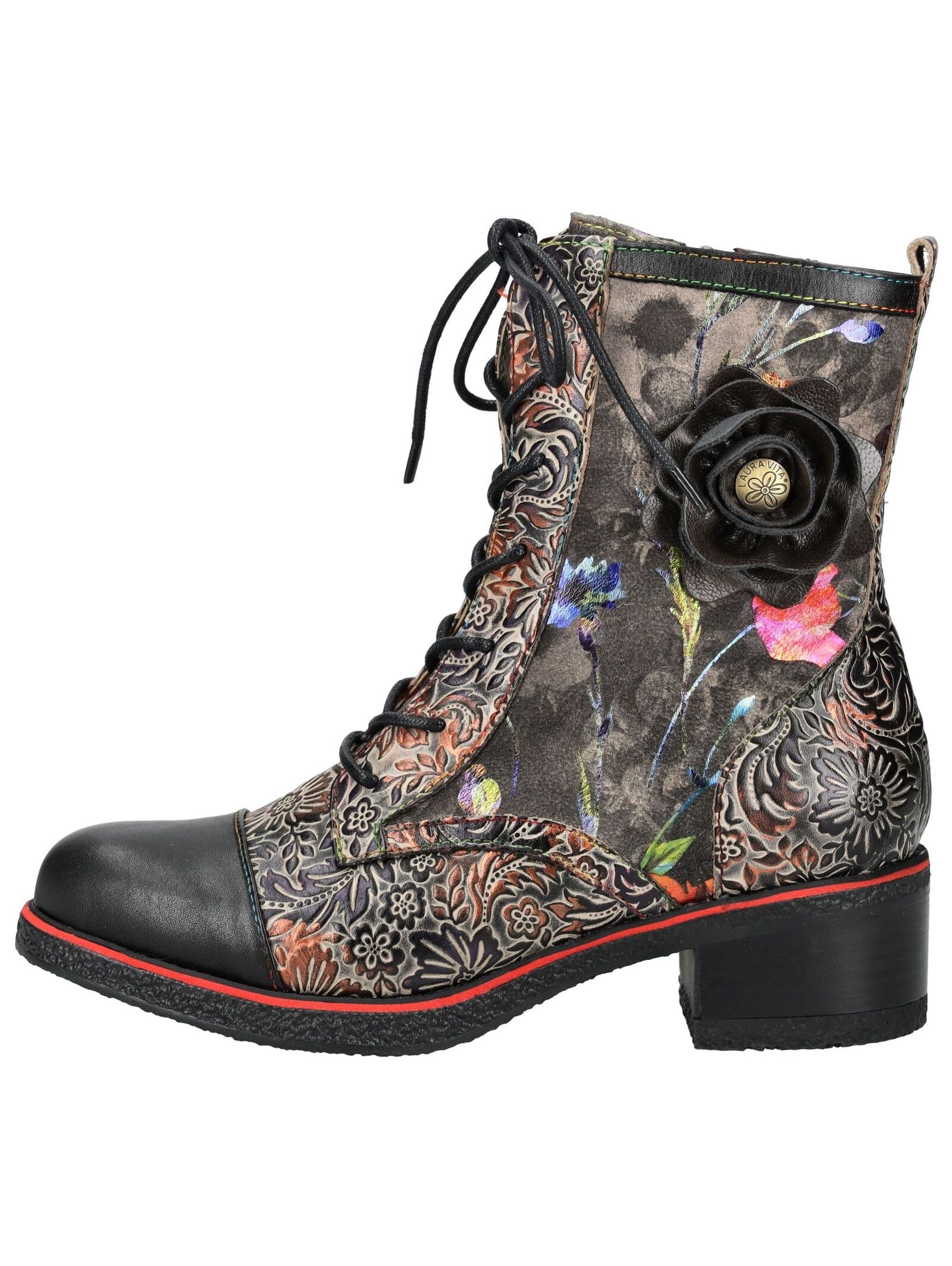 LAURA VITA Schnürstiefelette »LAURA VITA Stiefelette Leder/Textil«