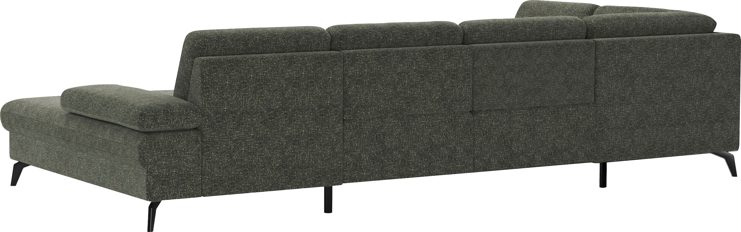 sit&more Wohnlandschaft »Morris U-Form, inkl. Sitztiefenverstellung«, wahlweise mit Armteilverstellung, Bettfunktion & Bettkasten