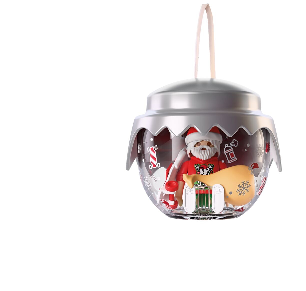 Playmobil® Konstruktions-Spielset »Weihnachtskugel: Longboarder (72221), Christmas«