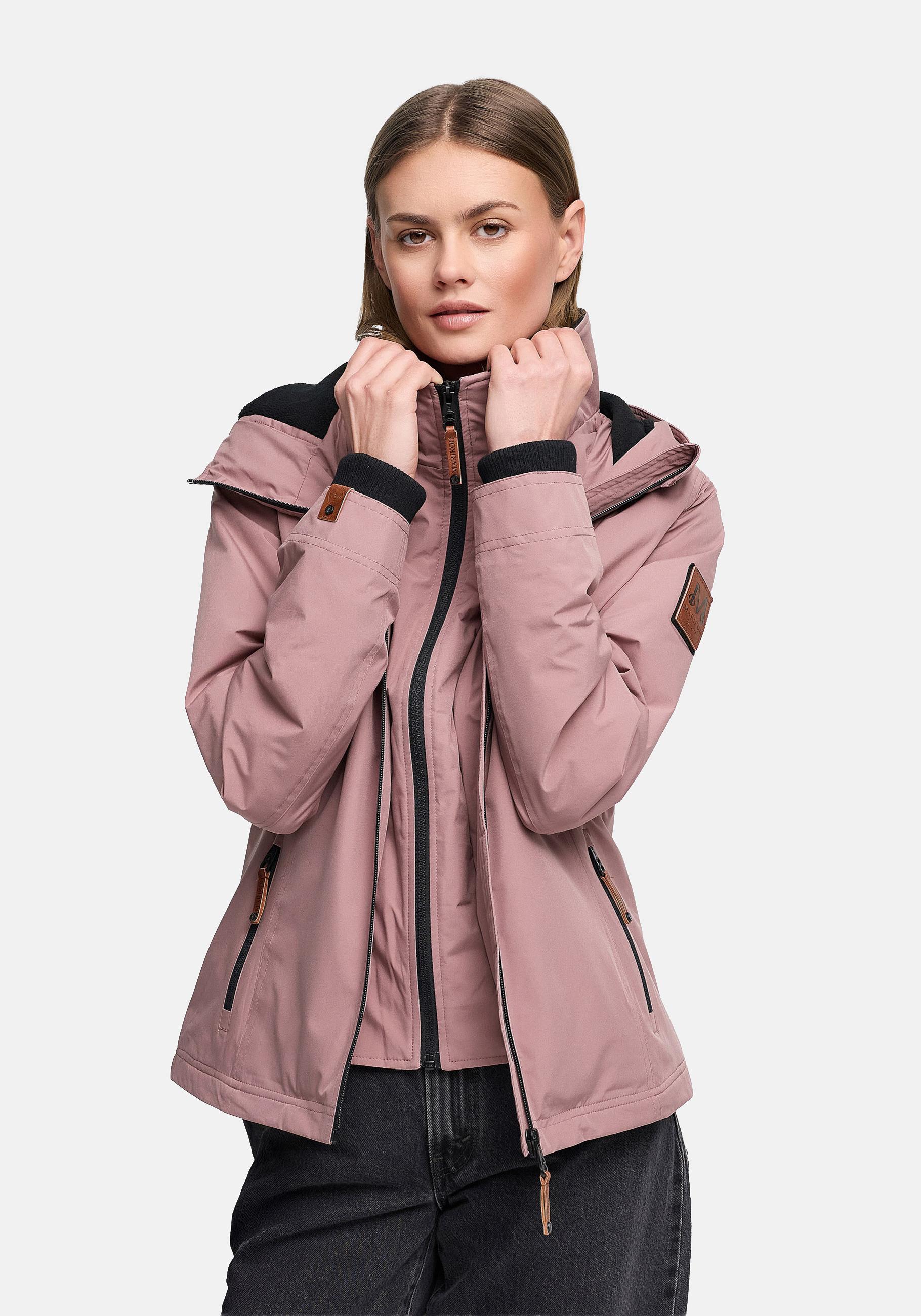 Marikoo Outdoorjacke "Erdbeere" mit Kapuze sportliche Funktionsjacke mit Kapuze