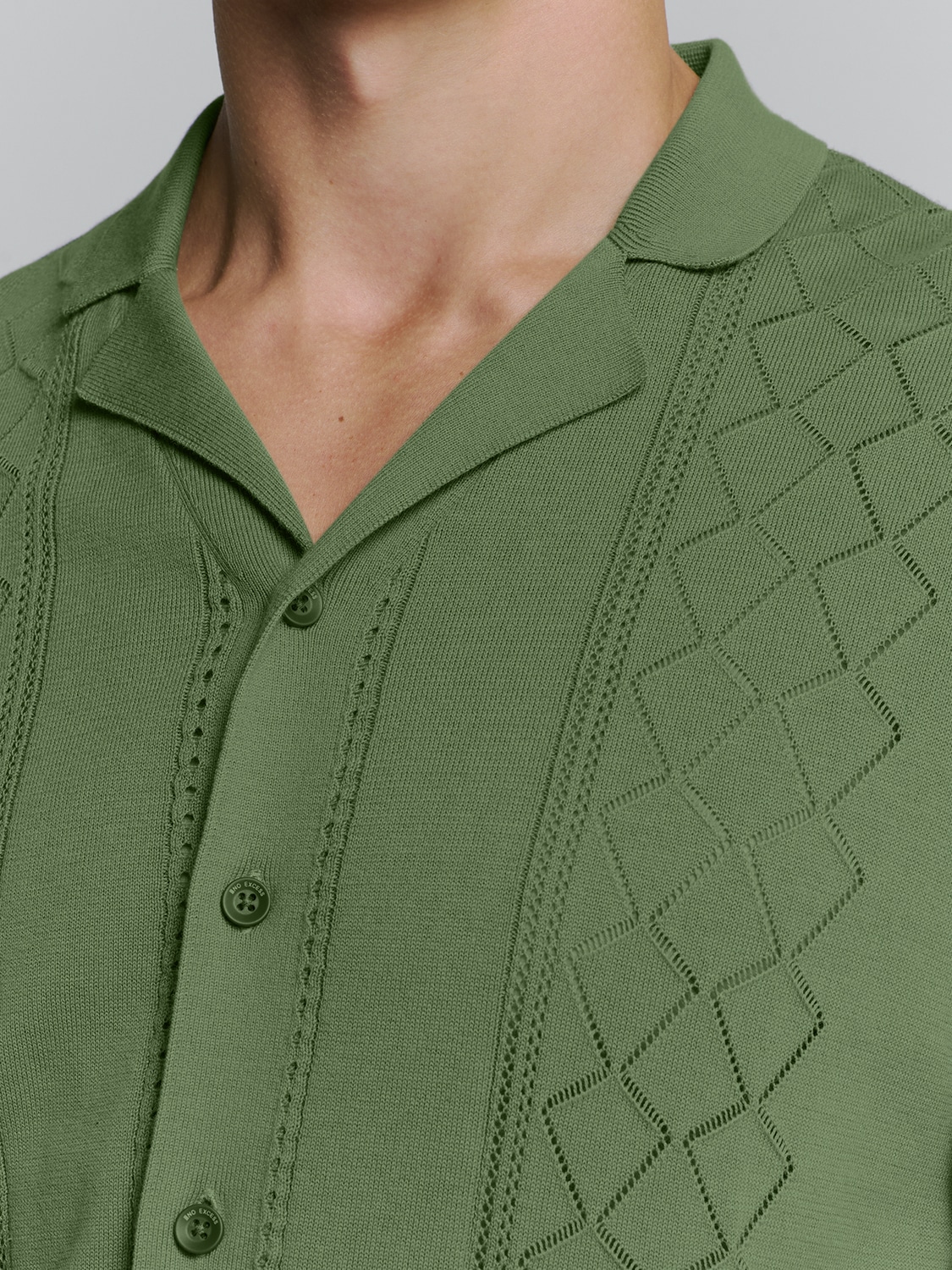 NO EXCESS T-Shirt »No Excess Poloshirt mit kurzen Ärmeln«
