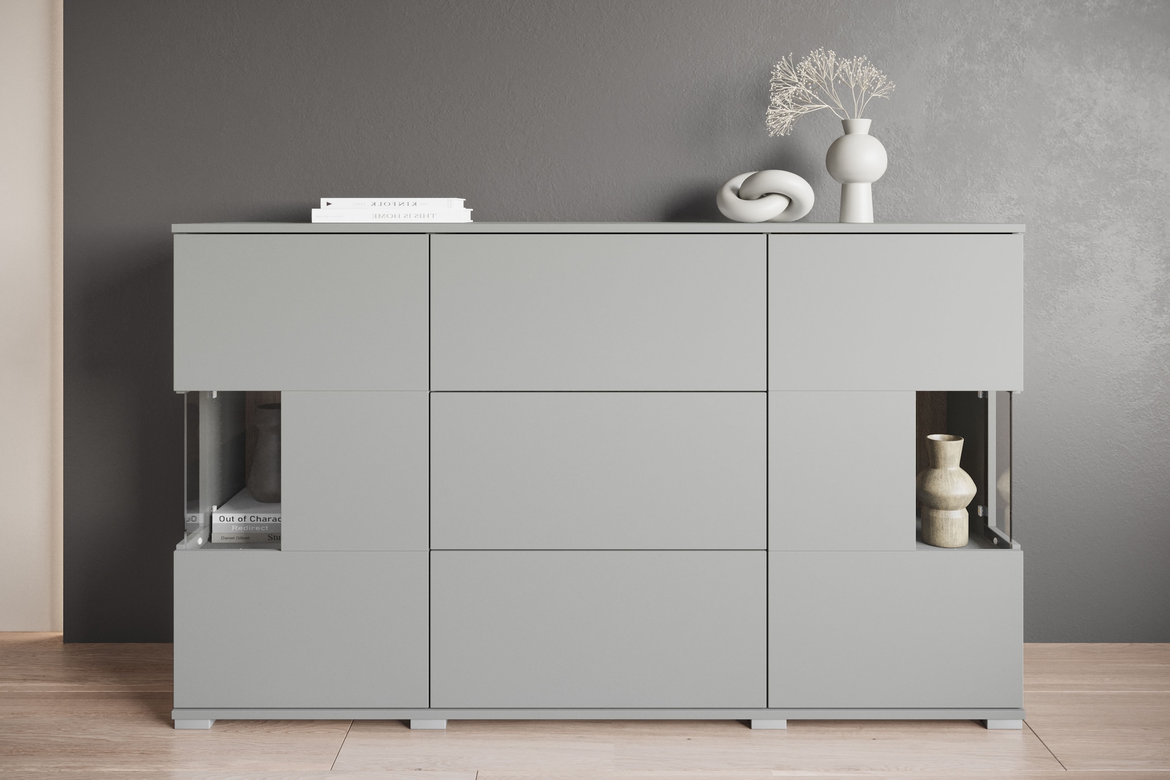 INOSIGN Sideboard "Kenia", (1 St.), Sideboard mit 3 Schubladen, 6 Fächern, günstig online kaufen