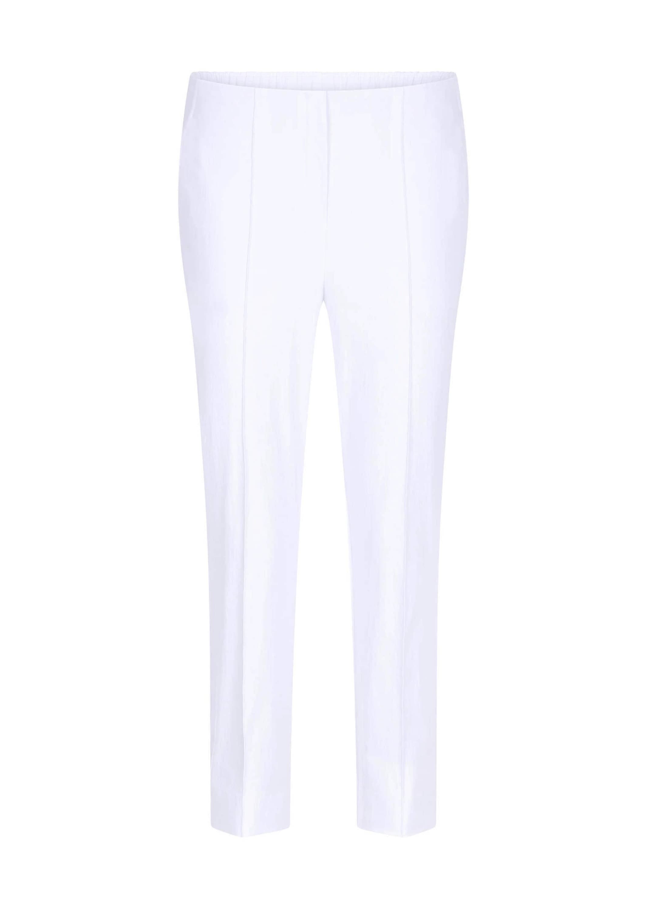 GOLDNER Stretch-Hose "Kurzgröße Elegante 7/8-Hose mit Biesen" kleiner Schlitz am Beinabschluß