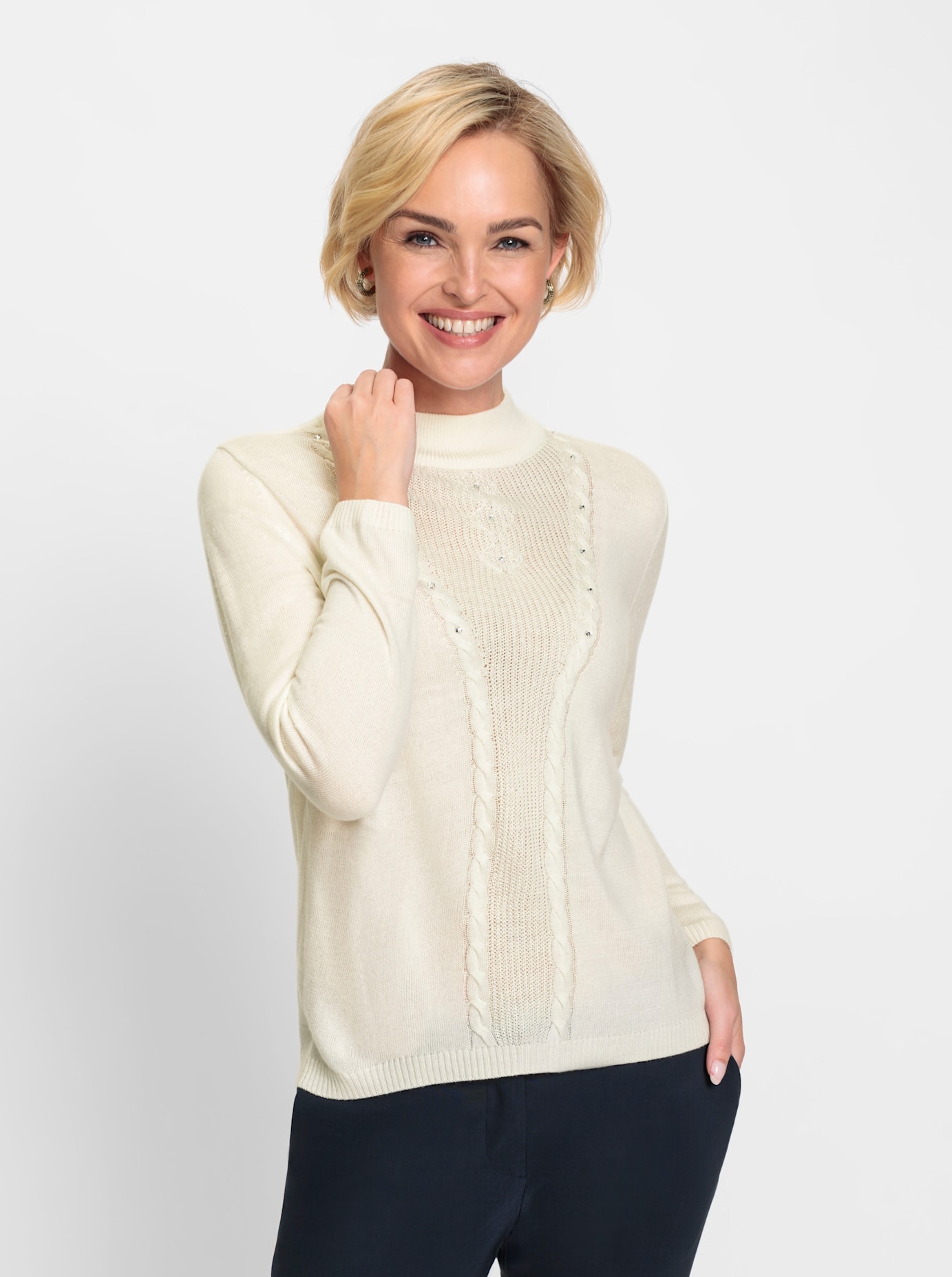 Classic Stehkragenpullover "Pullover"