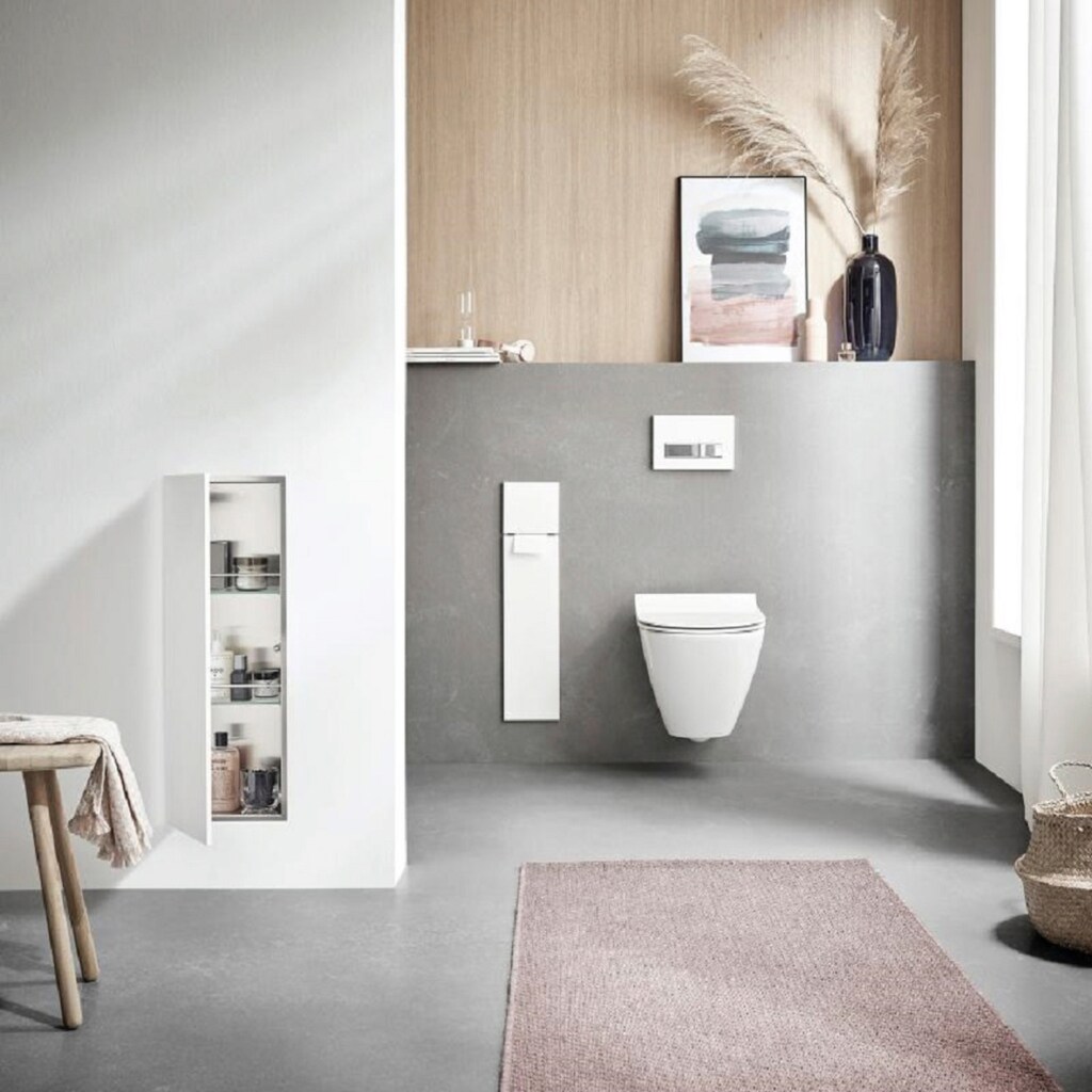 Wohnen Wohnaccessoires Emco Schrankmodule »Asis Pure WC-Modul Unterputz«, Anschlag links, alpin-weiss (730 mm) weiß Wohnen Wohnaccessoires Emco Schrankmodule »Asis Pure WC-Modul Unterputz«, Anschlag links, alpin-weiss (730 mm) weiß