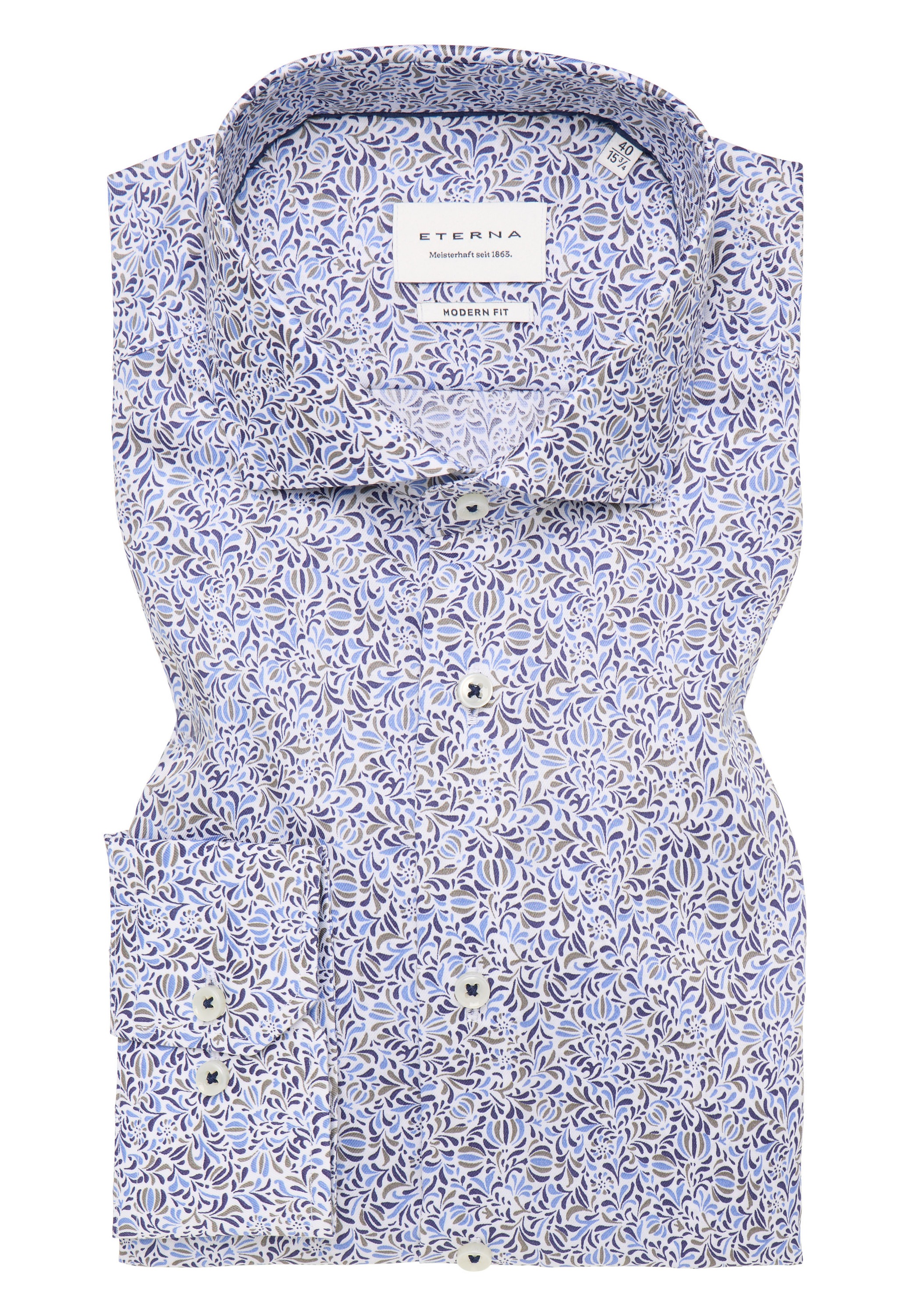 Eterna Langarmhemd »MODERN FIT«, NON IRON (bügelfrei)