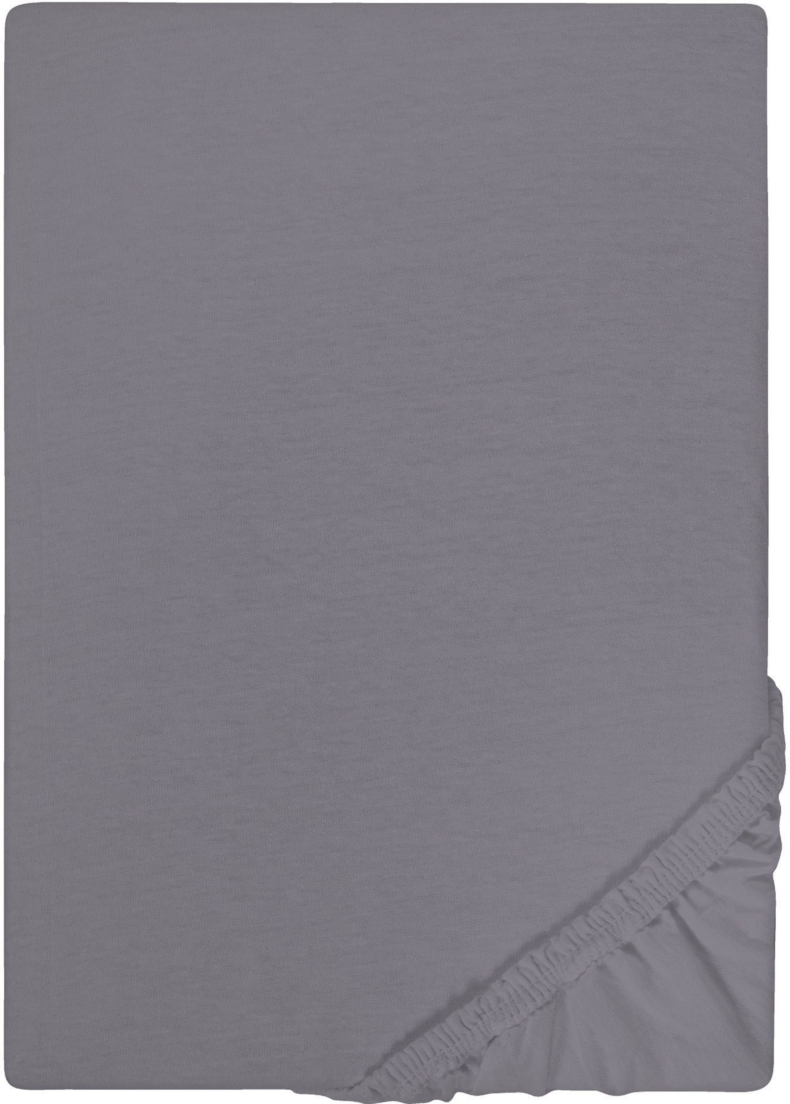Castell - Markenbettwäsche Spannbettlaken "Jersey in Gr. 90x200, 140x200 oder 180x200 cm" aus Baumwolle, für Matratzen bis 22 cm Höhe, Bettlaken, Spannbetttuch