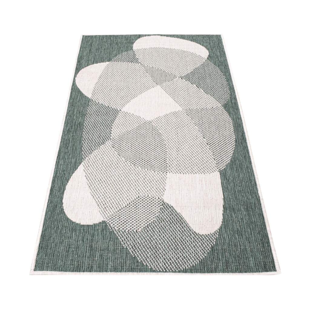 Carpet City Outdoorteppich »DUO RUG 5835« rechteckig 5 mm Höhe Wendeteppich Wetterfest In- & Outdoor, Balkon, Terrasse, Wohnzimmer