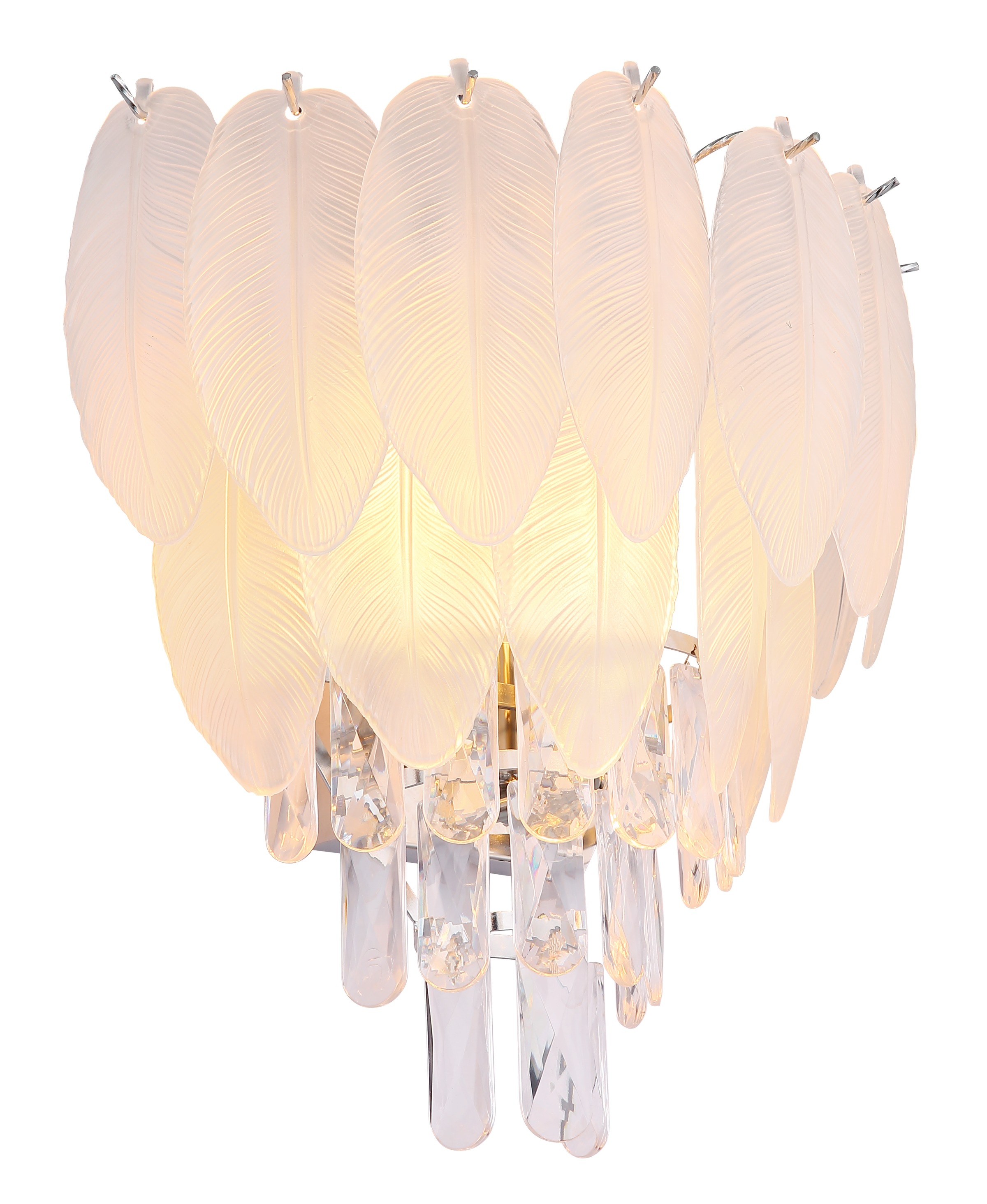 GLOBO LIGHTING Wandleuchte »DALTON«, Leuchtmittel E14 | ohne Leuchtmittel, Wandlampe/Metall/Kristalle/Glas rauchfarben/elegant/Wohnzimmer/Flur
