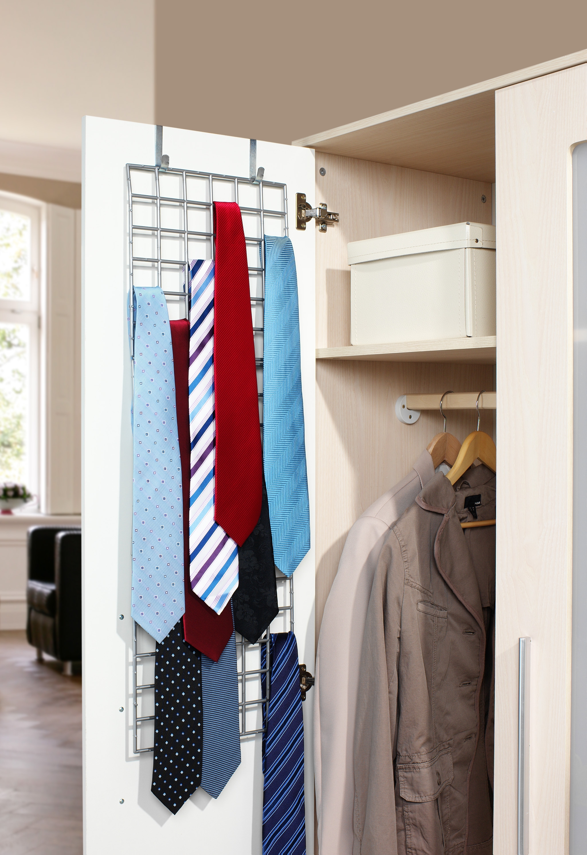 Ruco Hängeaufbewahrung »Organizer für Accessoires«, Kleideraufbewahrung für Schranktür oder Kleiderstange, Made in Germany