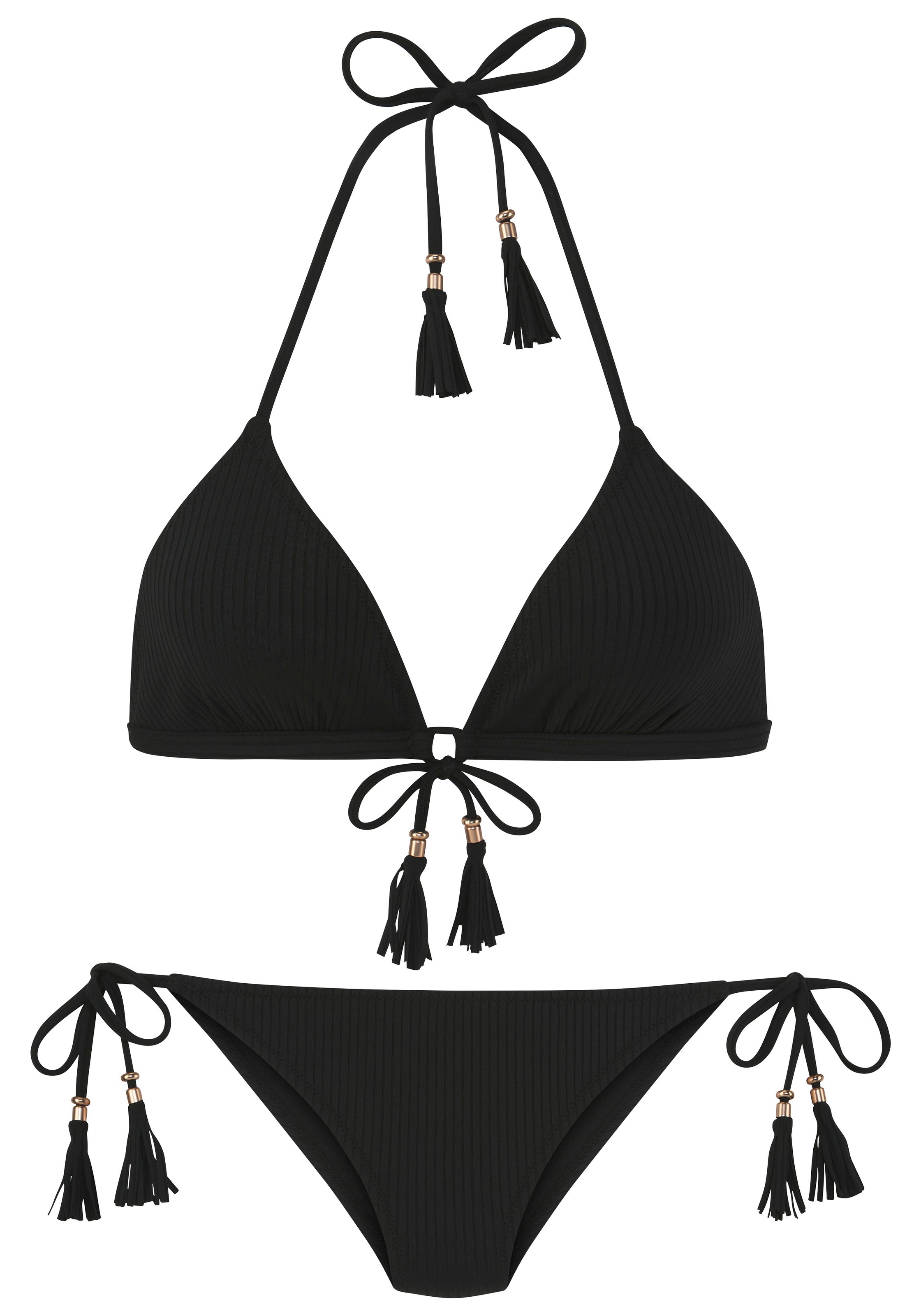 Elbsand Triangel-Bikini, aus trendiger Rippware günstig online kaufen