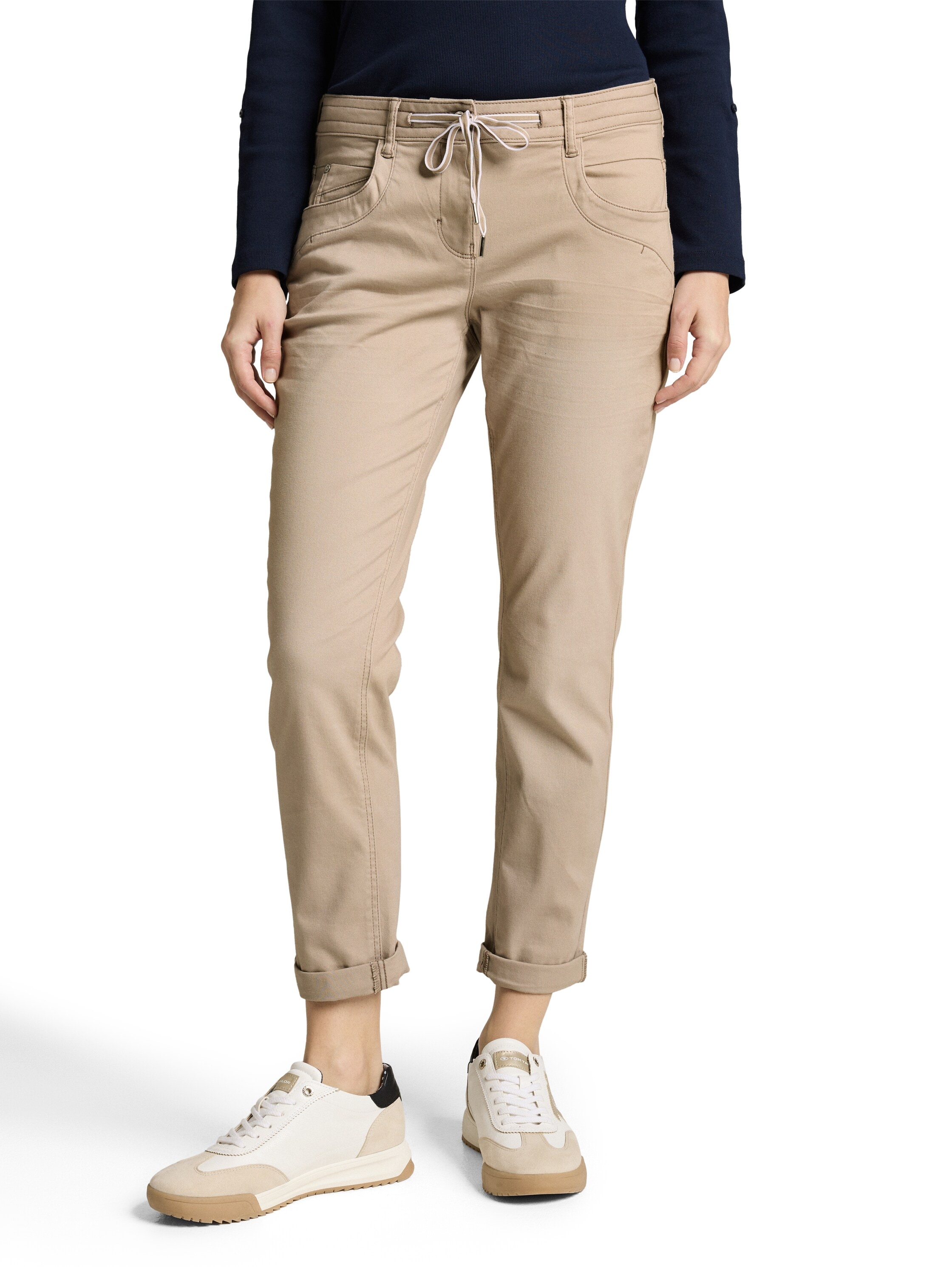 TOM TAILOR "TOM TAILOR Tapered" mit Bindeband am Bündchen
