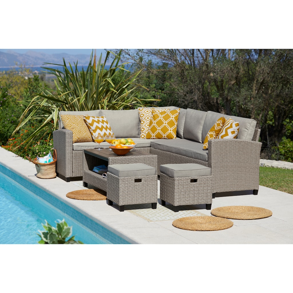 KONIFERA Gartenlounge-Set »Lorca de luxe«, (16 tlg.)