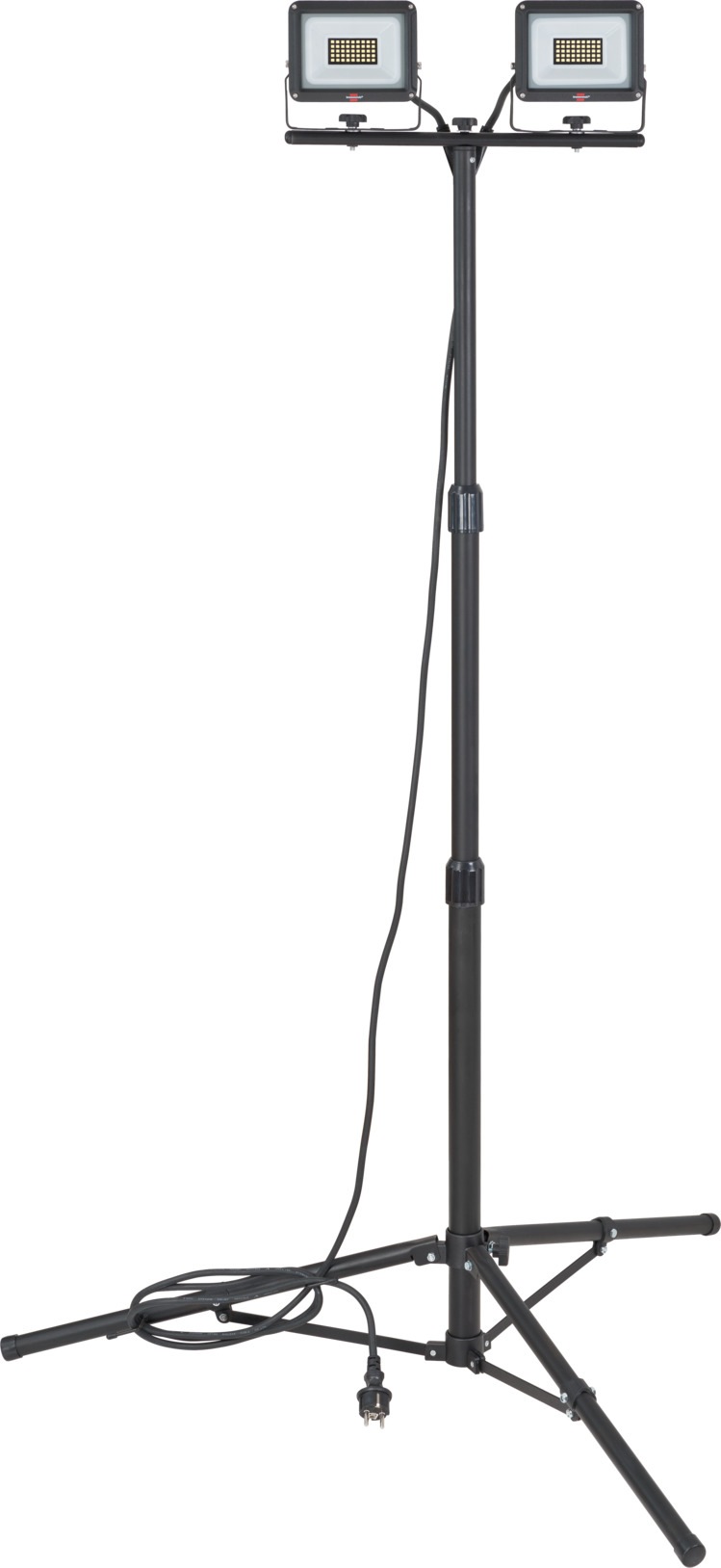 BRENNENSTUHL LED Baustrahler "JARO 6060 T", H: 72cm, schwarz, Leuchten, LED Arbeitsstrahler mit höhenverstellbarem Stativ