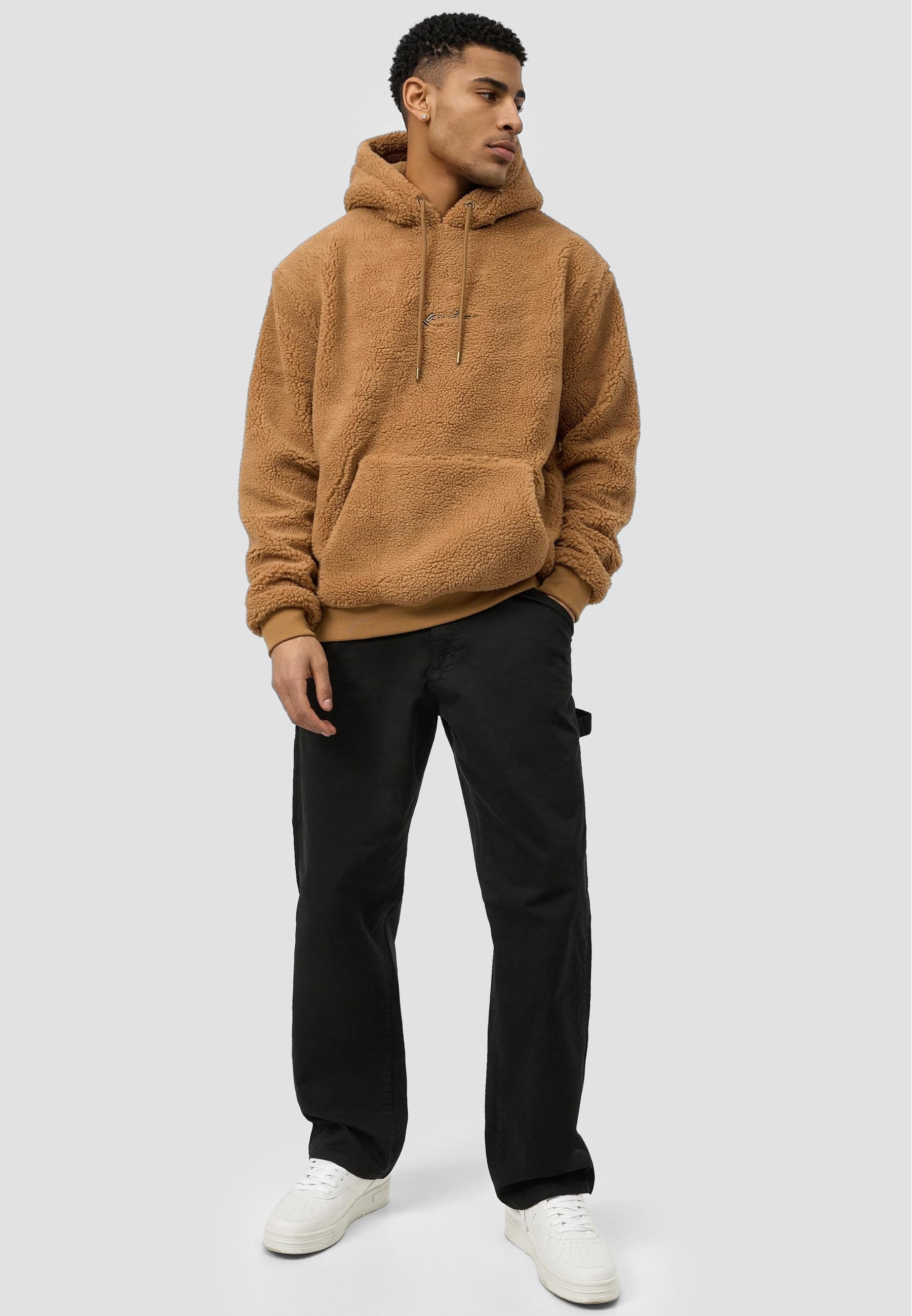 Karl Kani Kapuzensweatshirt »Karl Kani Herren KM213-064-2 Small Signature Teddy Hoodie«, (1 tlg.)