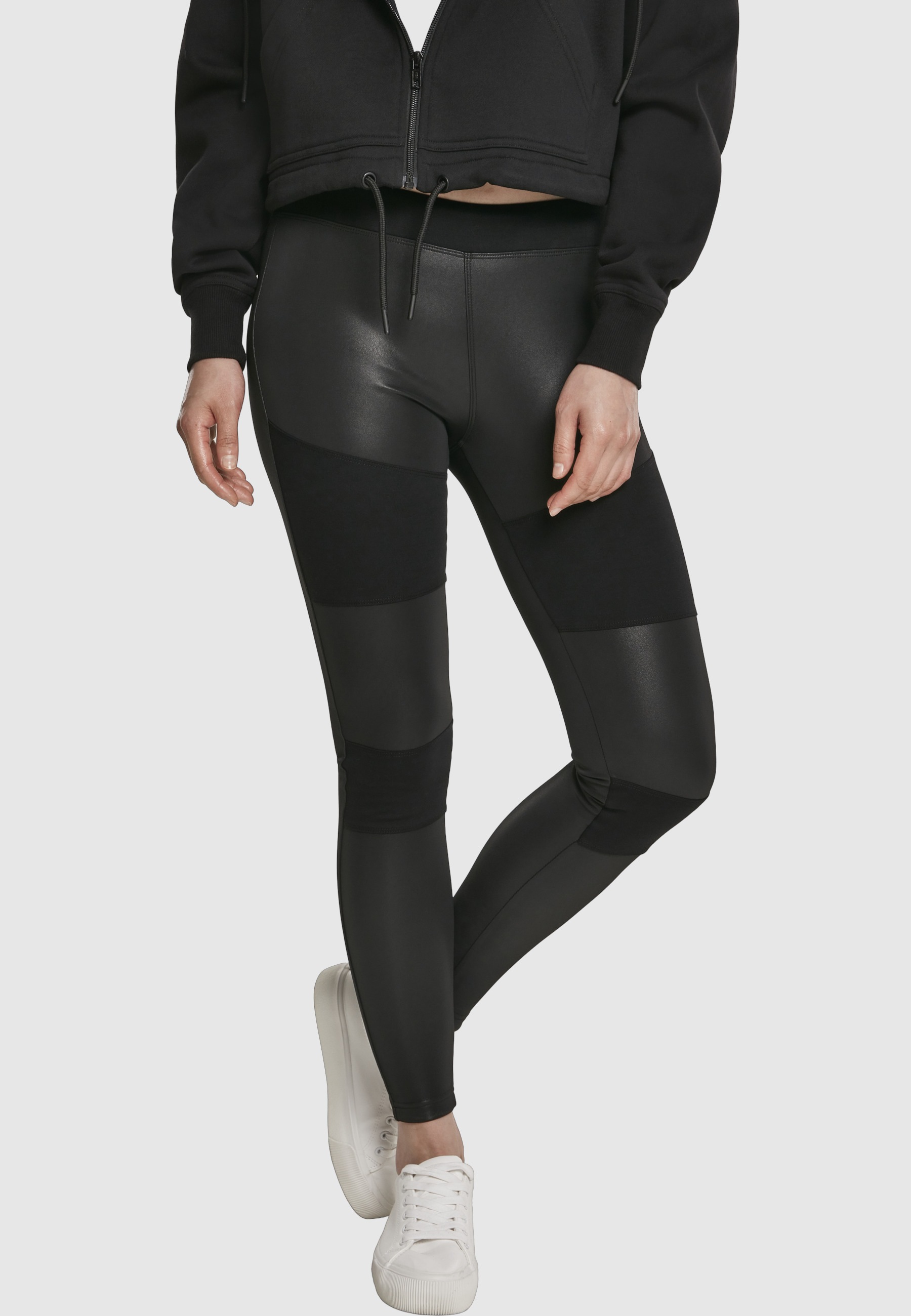 URBAN CLASSICS Leggings »Urban Classics Damen Ladies Fake Leather Tech Leggings«