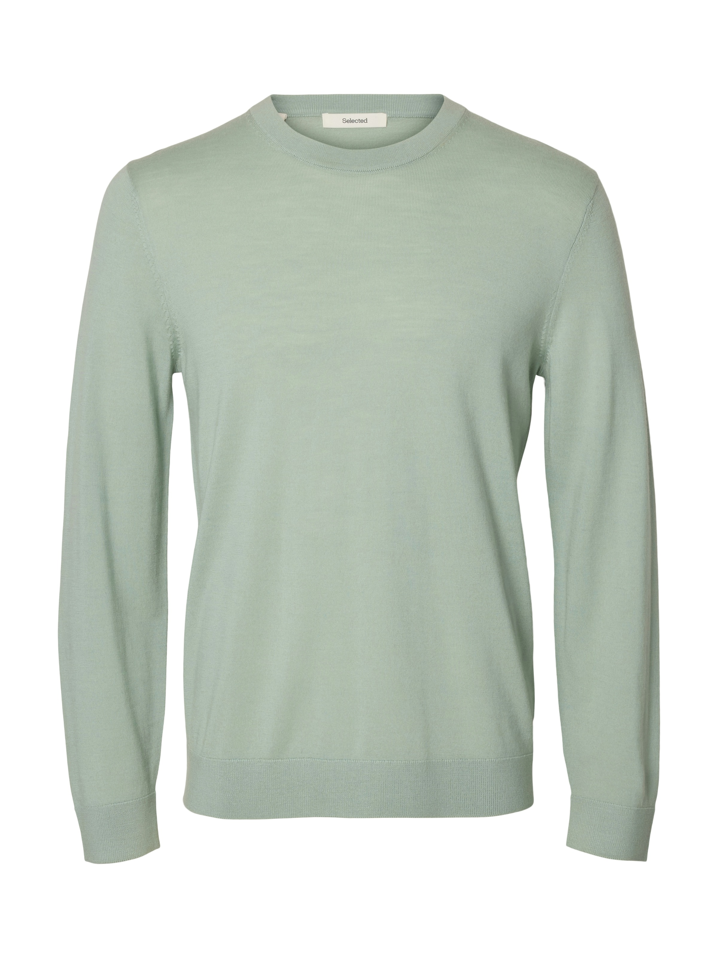 Selected Tray Sweater Aqua Gray S 3