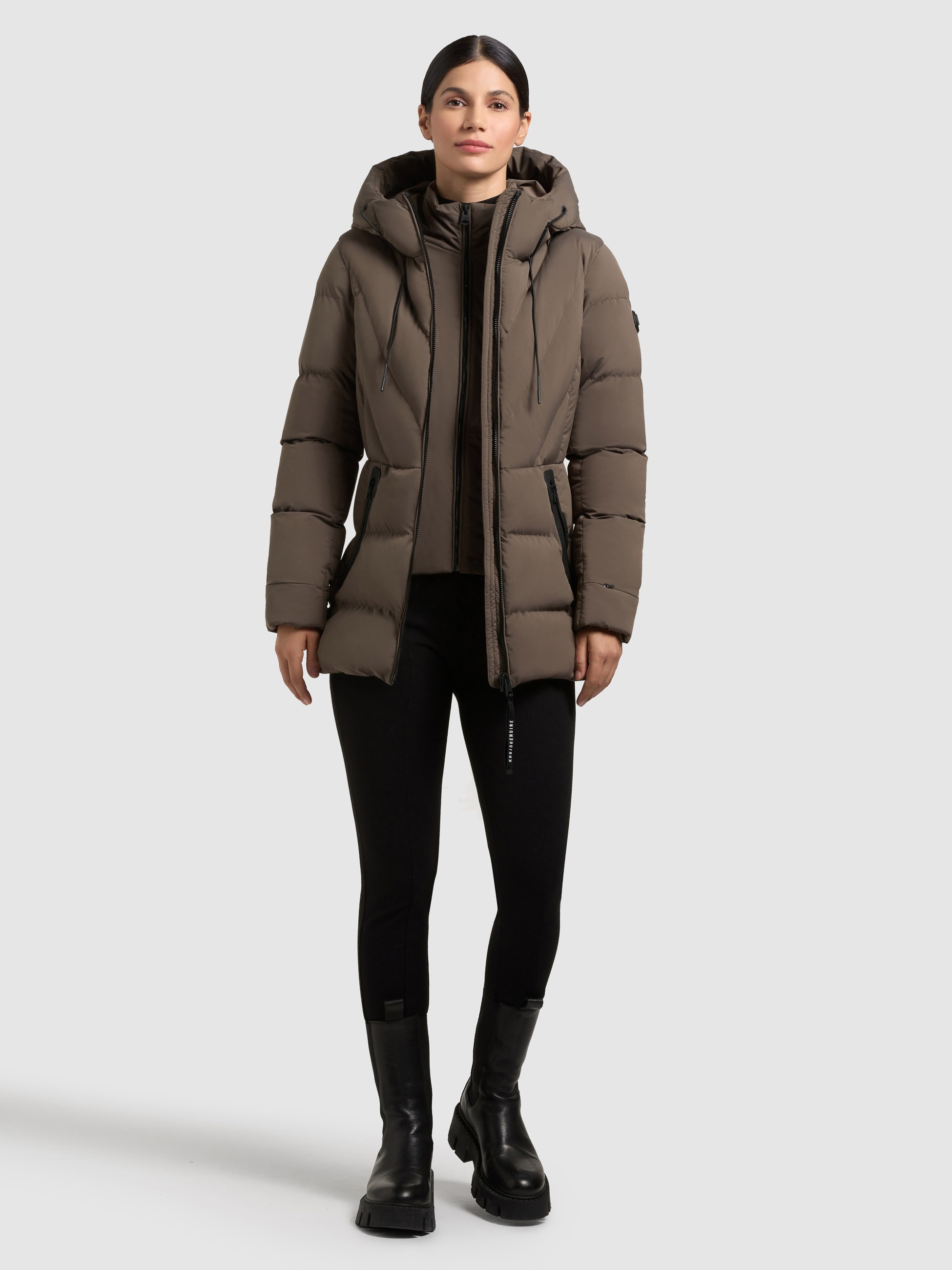 khujo Steppjacke "RABB 2IN1 (EINSATZ HERAUSNEHMBAR)" mit Kapuze günstig online kaufen