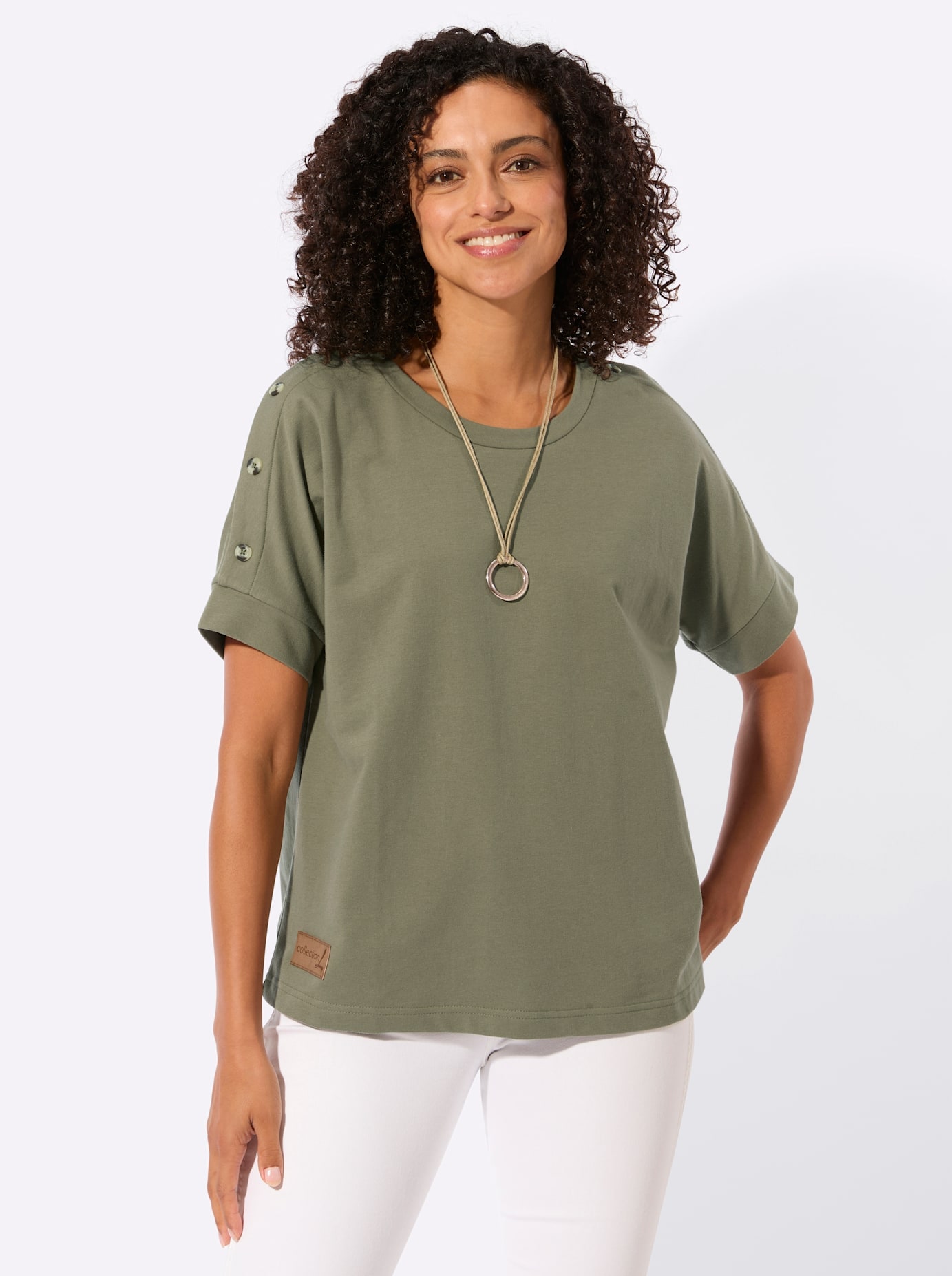 Casual Looks Women's Sweatshirt Khaki Size 50 4