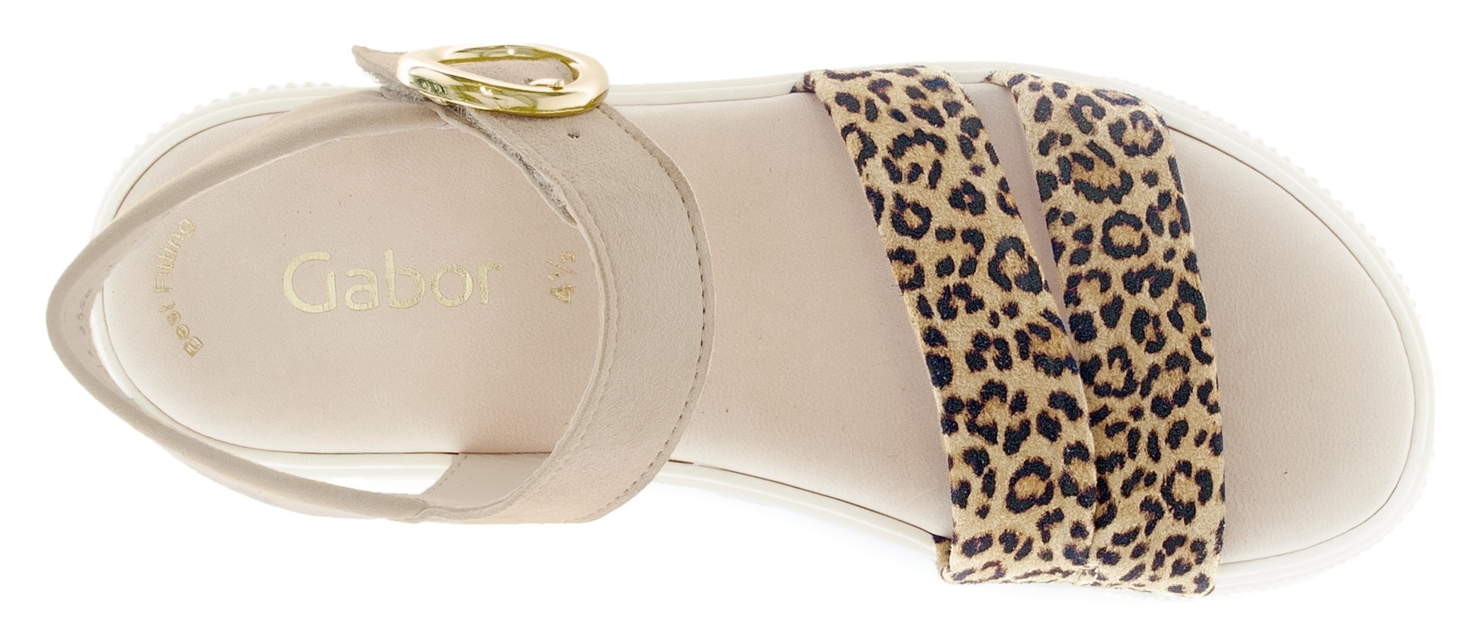 Gabor Sandalette, Plateau, Riemchensandale, Sommerschuh mit Best Fitting-Ausstattung