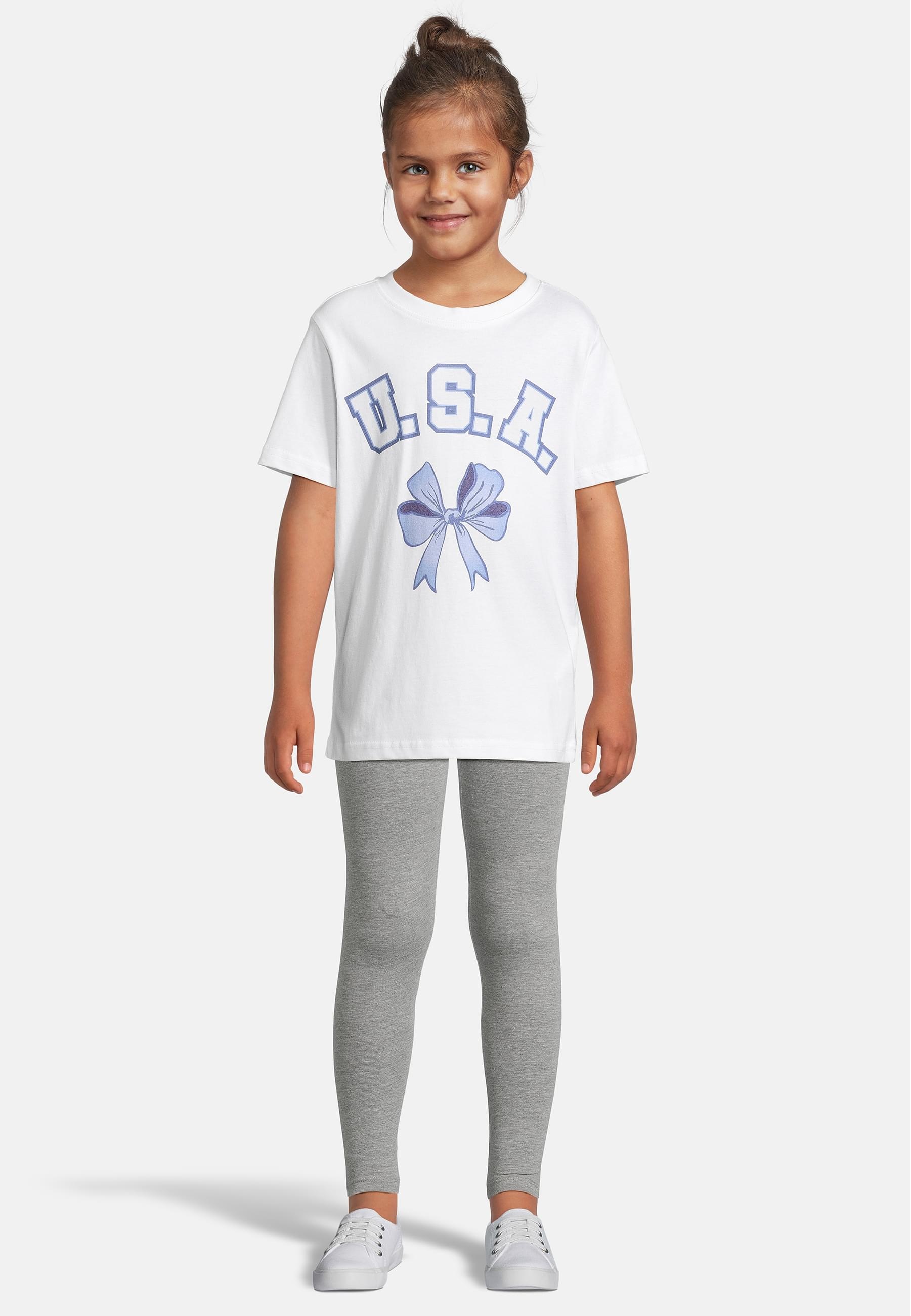 URBAN CLASSICS T-Shirt »Urban Classics T-Shirt 2 Pack - kurzarm - USA Bow & Girls Club«, (1 tlg.)