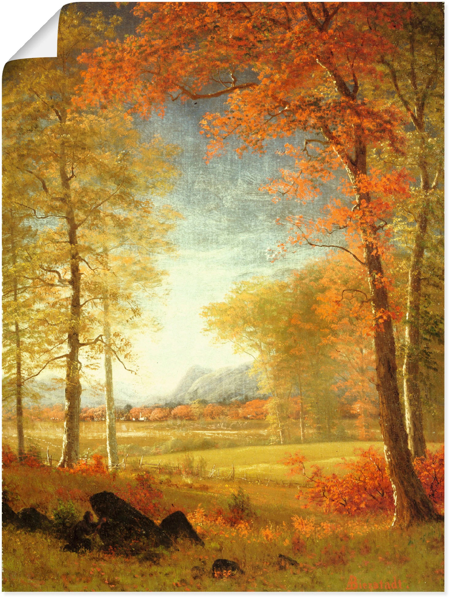 Wandbild »Herbst in Oneida County, New York.«, Felder, (1 St.), als Leinwandbild,...