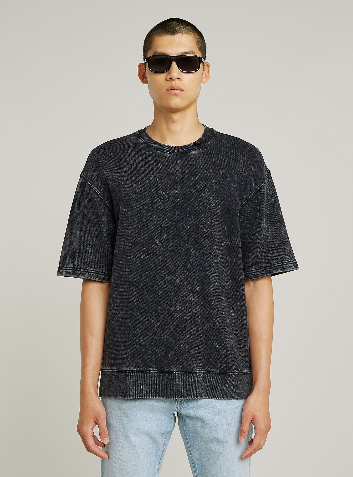 G-STAR Longpullover "Acid Wash Loose Sweater" günstig online kaufen