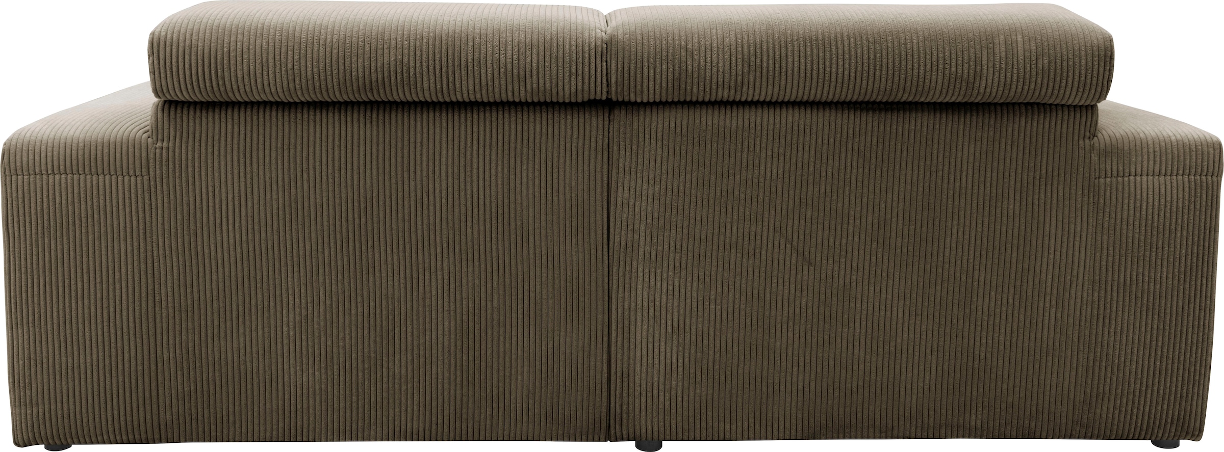 DOMO collection Ecksofa »Brandon kleine Ausführung B/T/H: 214/100/80 cm«, Mit Kopfteilverstellung, auch in Leder und Cord, L-Form