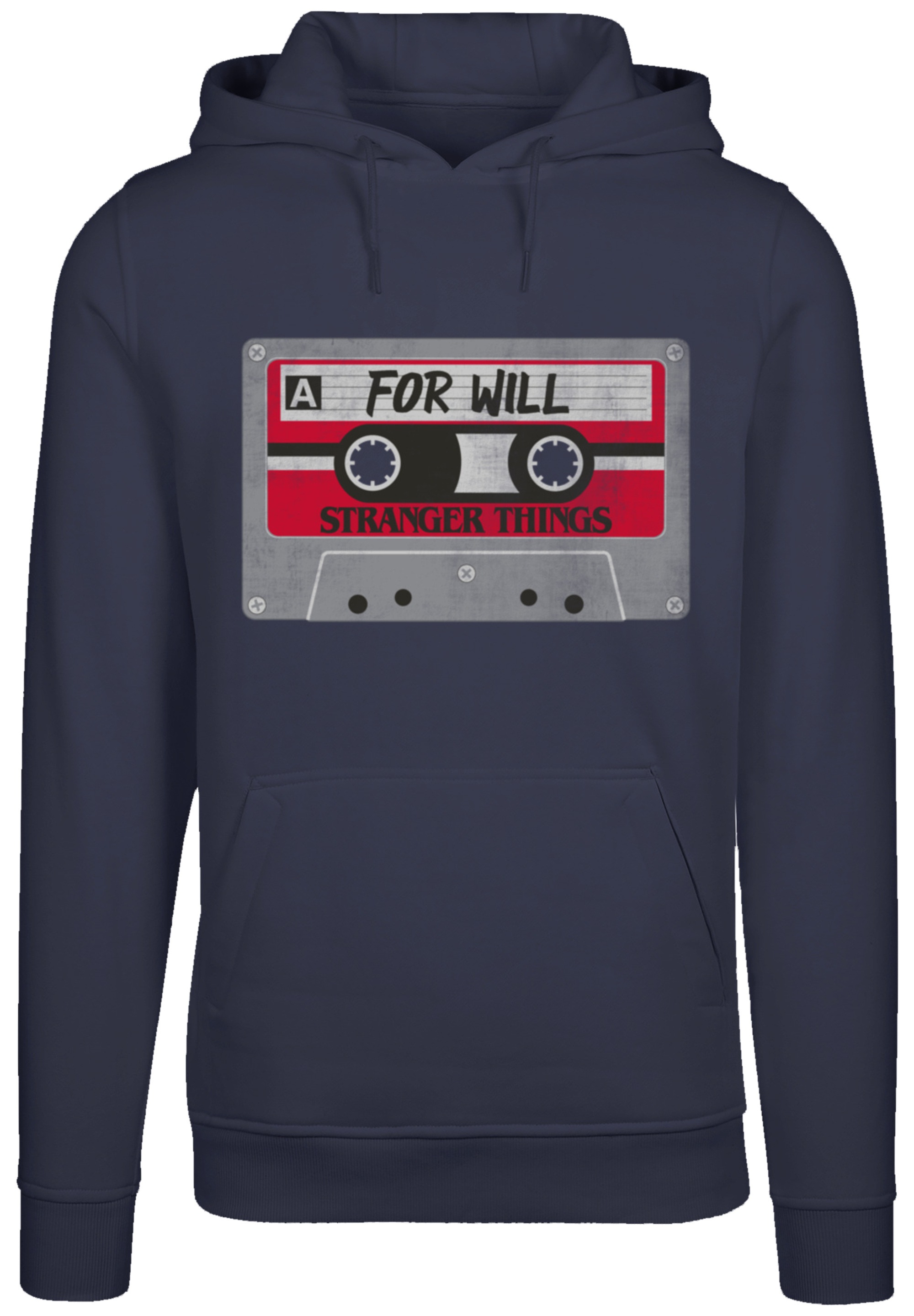 F4NT4STIC Kapuzenpullover »Stranger Things Cassette For Will Netflix«, Premium Qualität