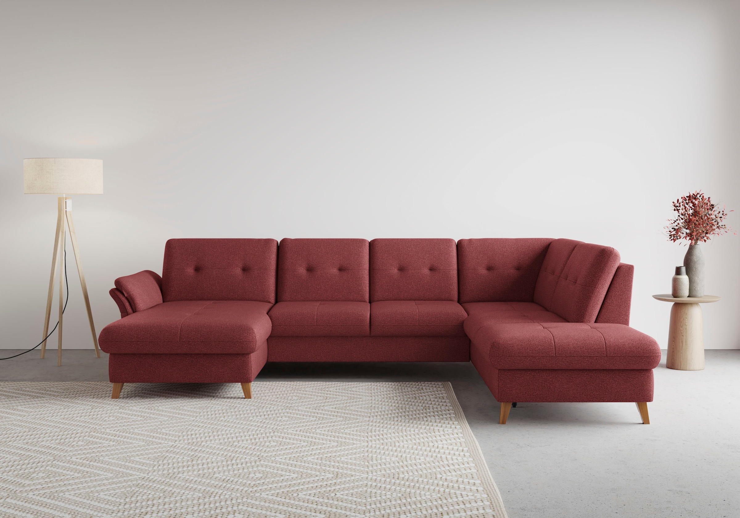 sit&more Wohnlandschaft "Göteborg" inkl. Sitztiefenverstellung, wahlweise mit Bettfunktion & Bettkasten