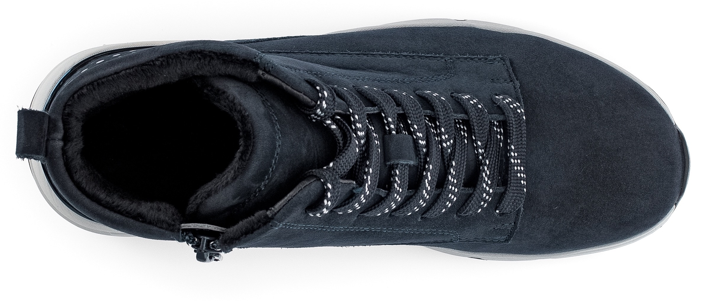Gabor Rollingsoft Schnürboots, Keilabsatz, Freitzeitschuh, High-Top-Sneaker, Label an der Ferse