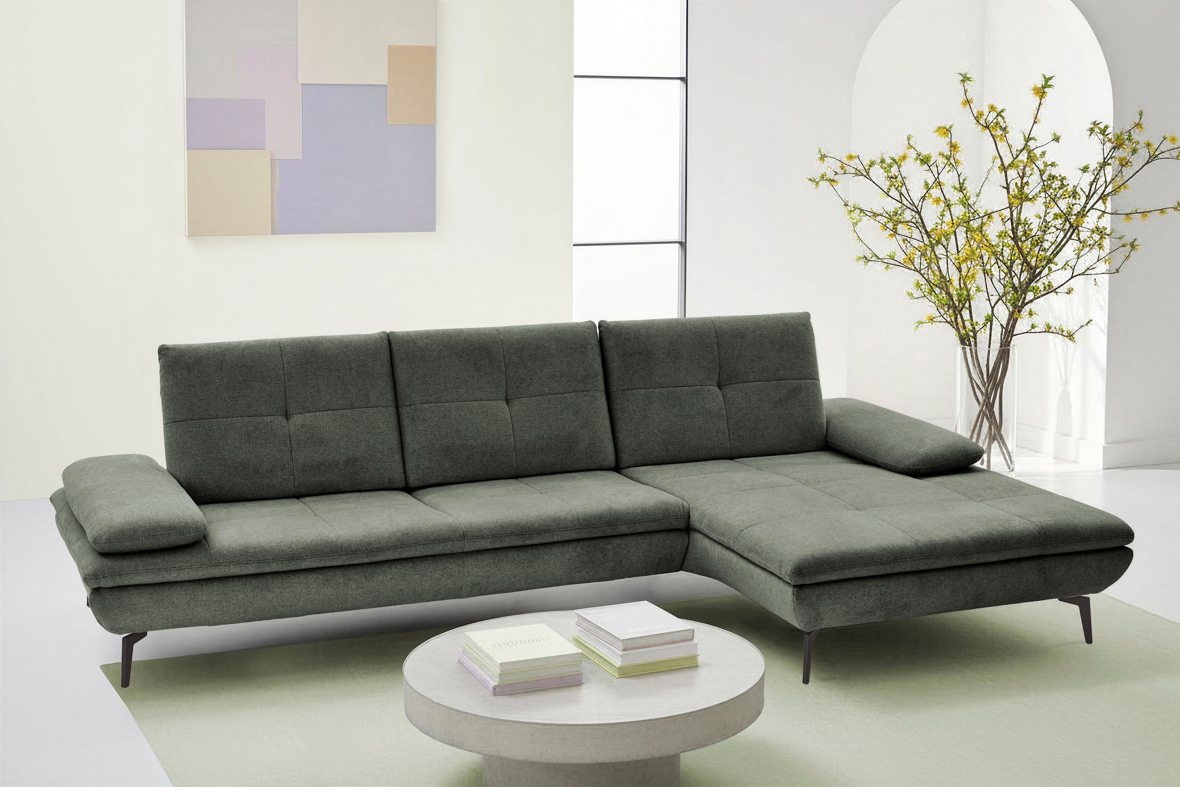 Die PlanBar Ecksofa "MP-IN23002 L-Form" wahlweise mit Armteil- und Sitztief günstig online kaufen