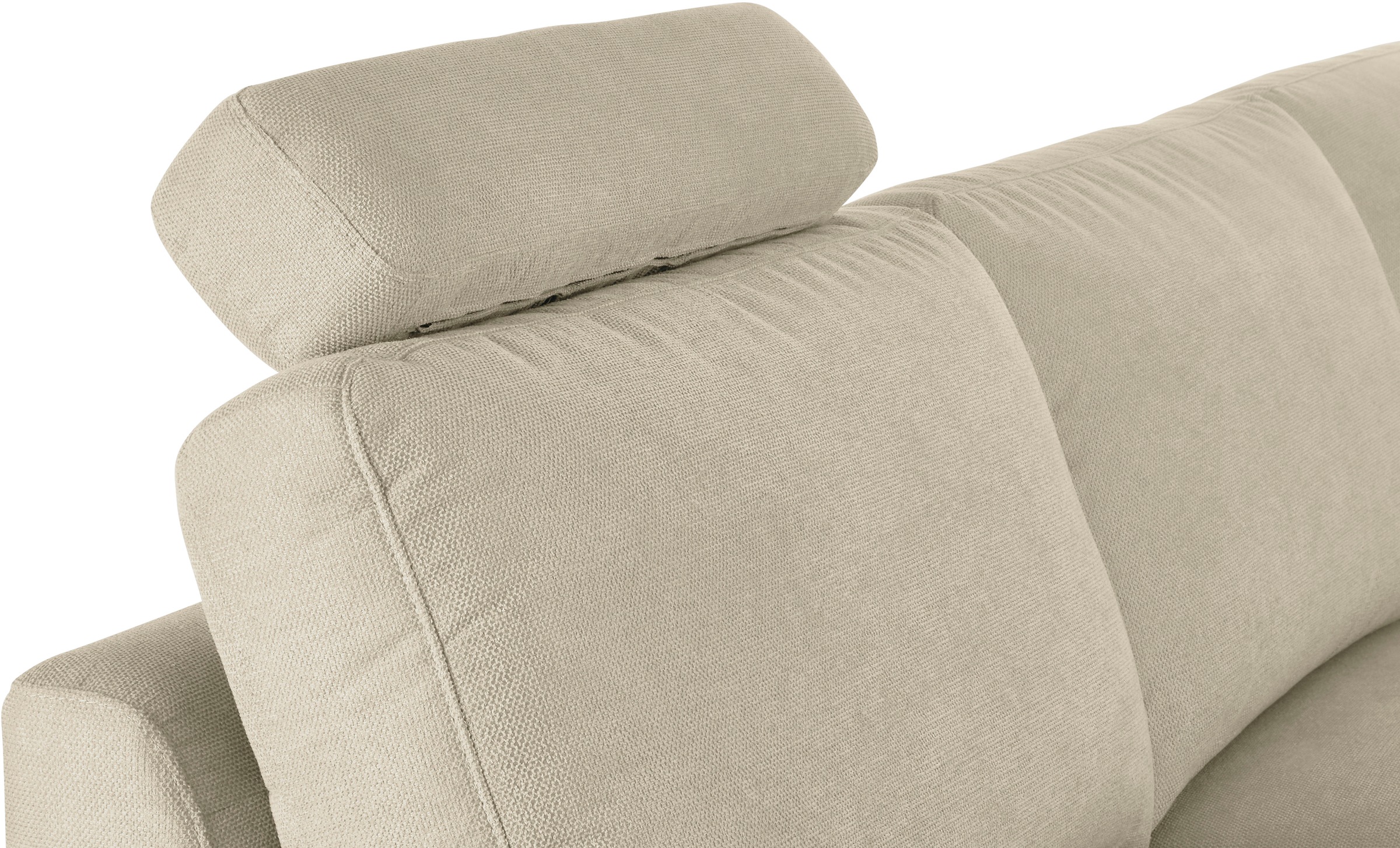 3C Candy Ecksofa »Lecce, wahlweise PUR-Schaumstoff oder Tonnentaschenfederkern«, Bett im 2,5-Sitzer, teilmotorische Schlaffunktion im Longchair, L-Form
