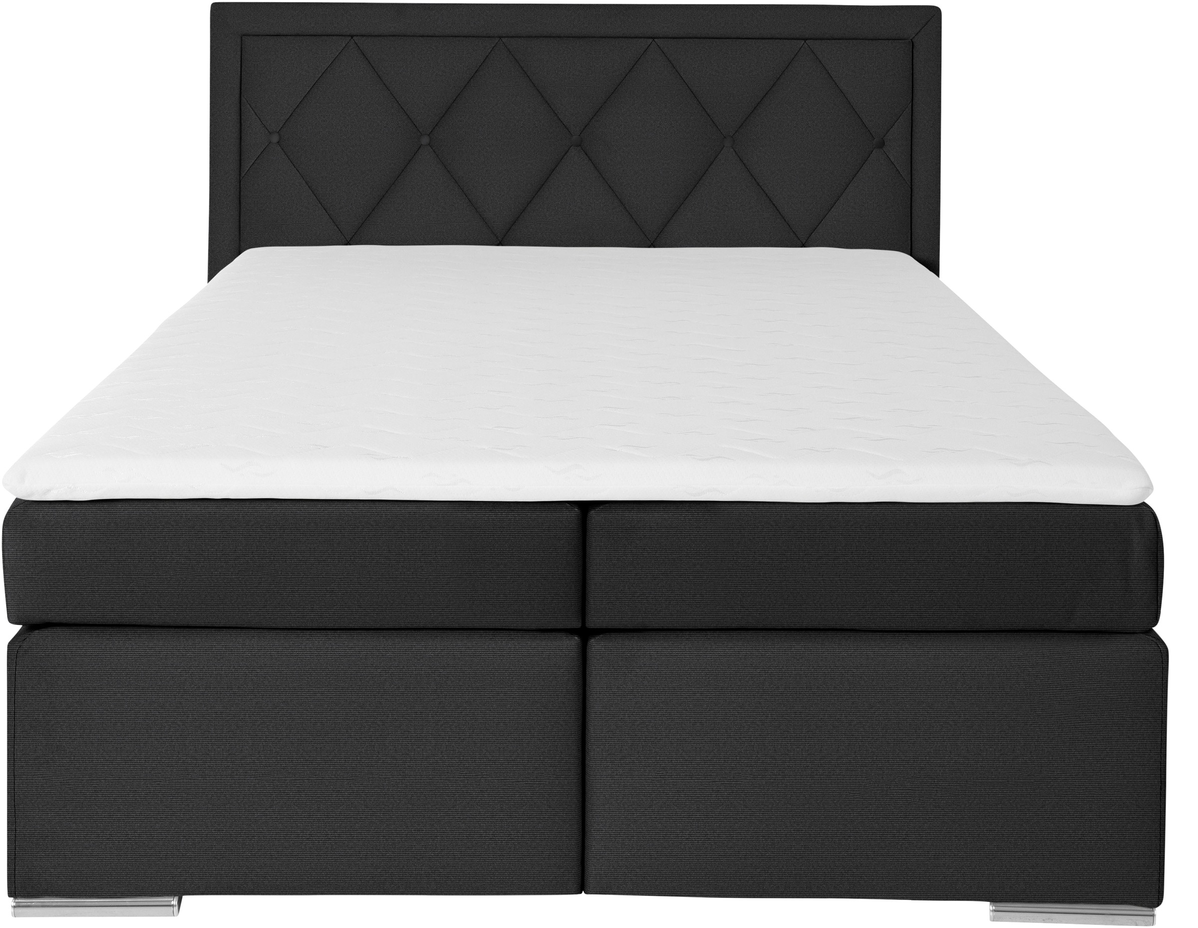 Leonique Boxbett »Alfie, Bestseller, wahlweise mit Bettkasten«, mit Knopfheftung im Kopfteil, H2, H3 und H4 wählbar