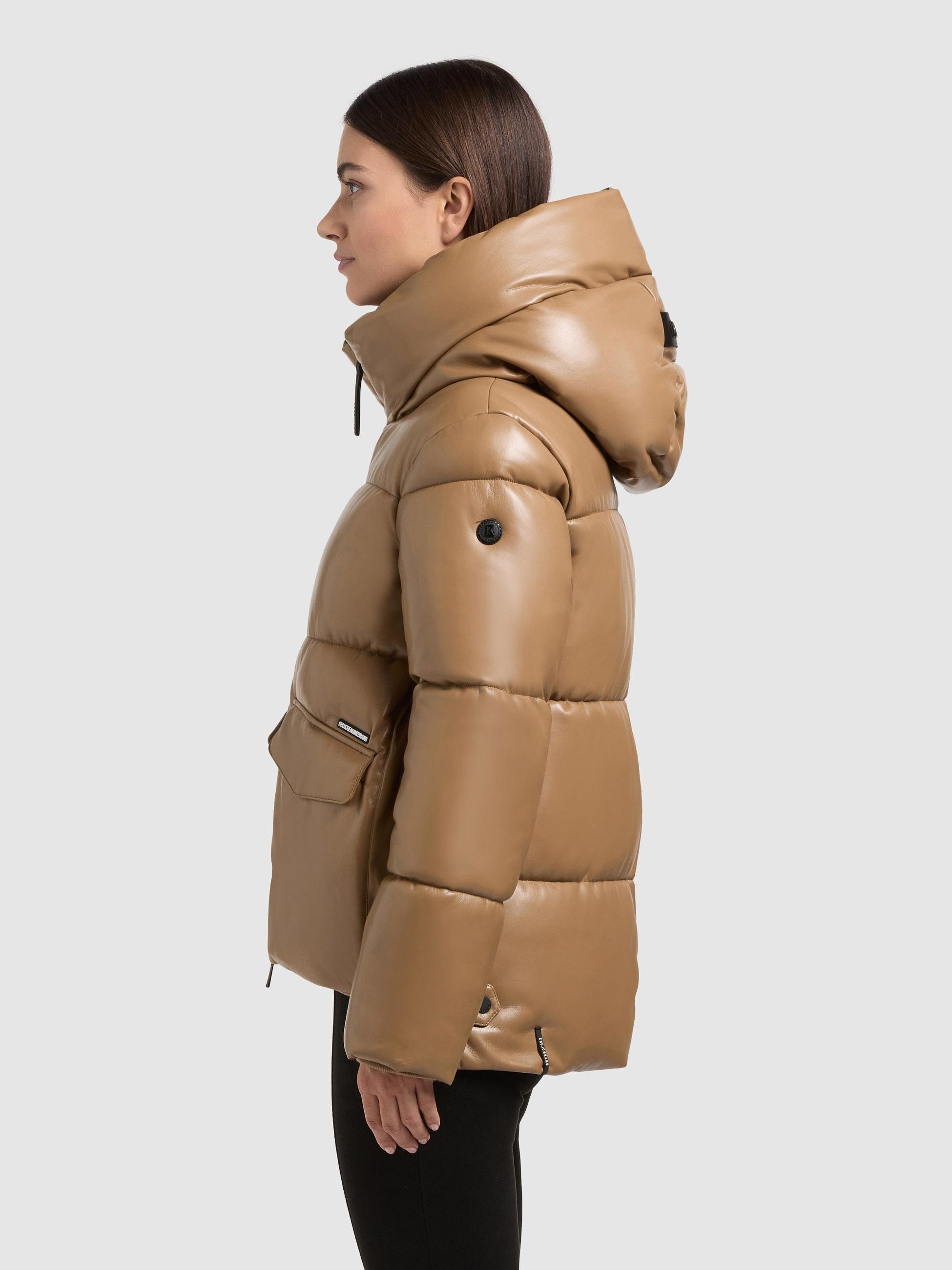 khujo Steppjacke "Aurora" mit Kapuze Gesteppte Damen Winterjacke in Lederop günstig online kaufen