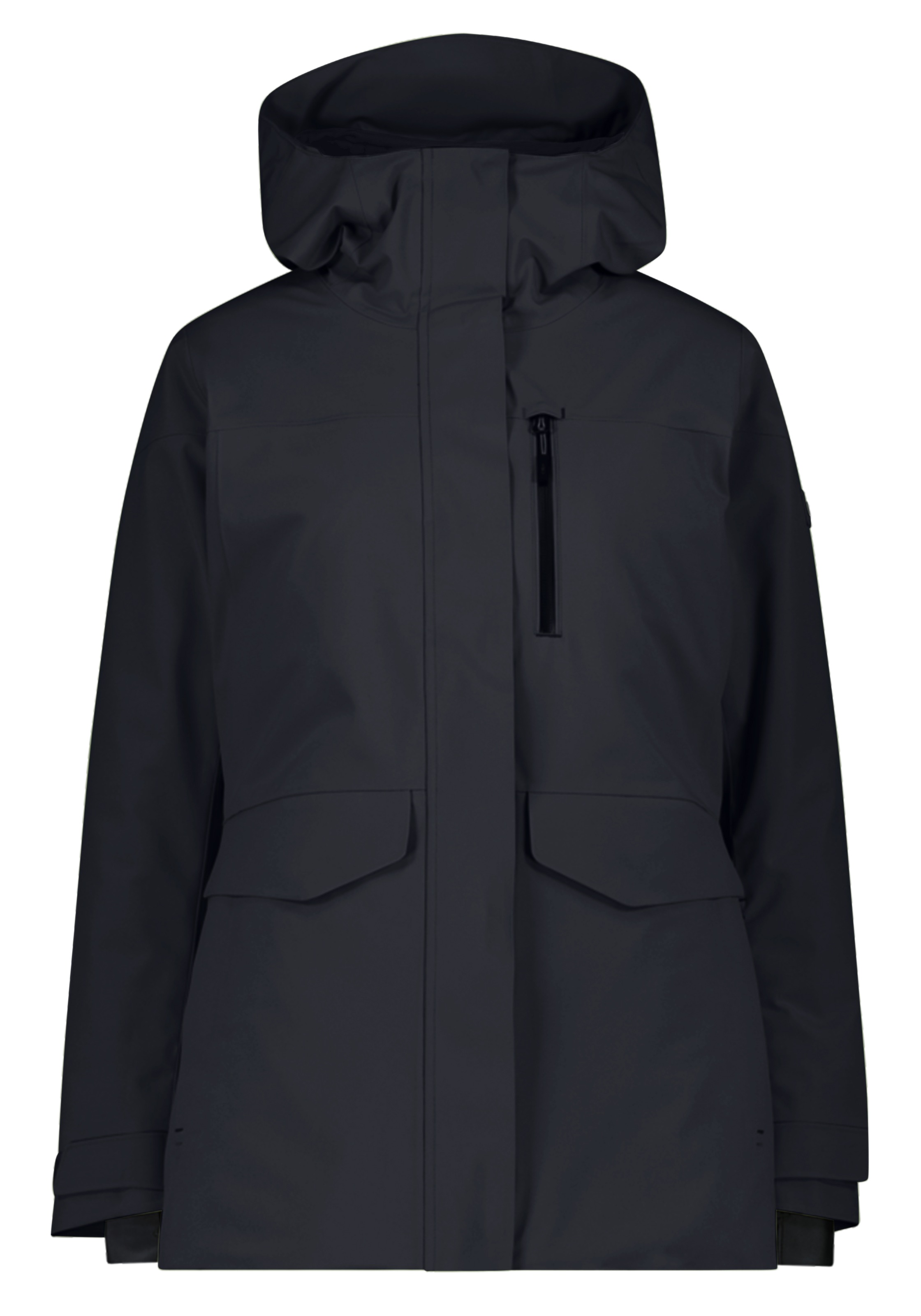 CMP Funktionsparka »WOMAN LONG JACKET FIX HOOD« mit Kapuze Winddicht,Wasserdicht, Getapte Nähte, Wärmende Wattierung