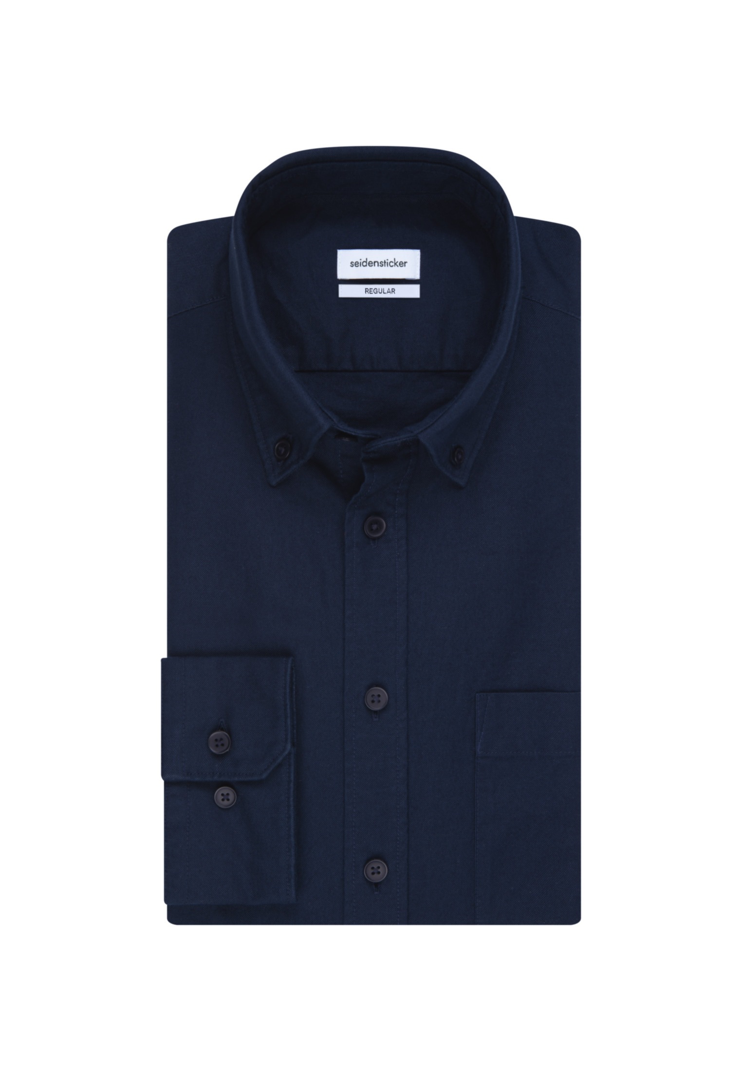 »Schwarze ▷ Button-Down-Kragen Rose«, Uni für Businesshemd Regular BAUR | seidensticker Langarm
